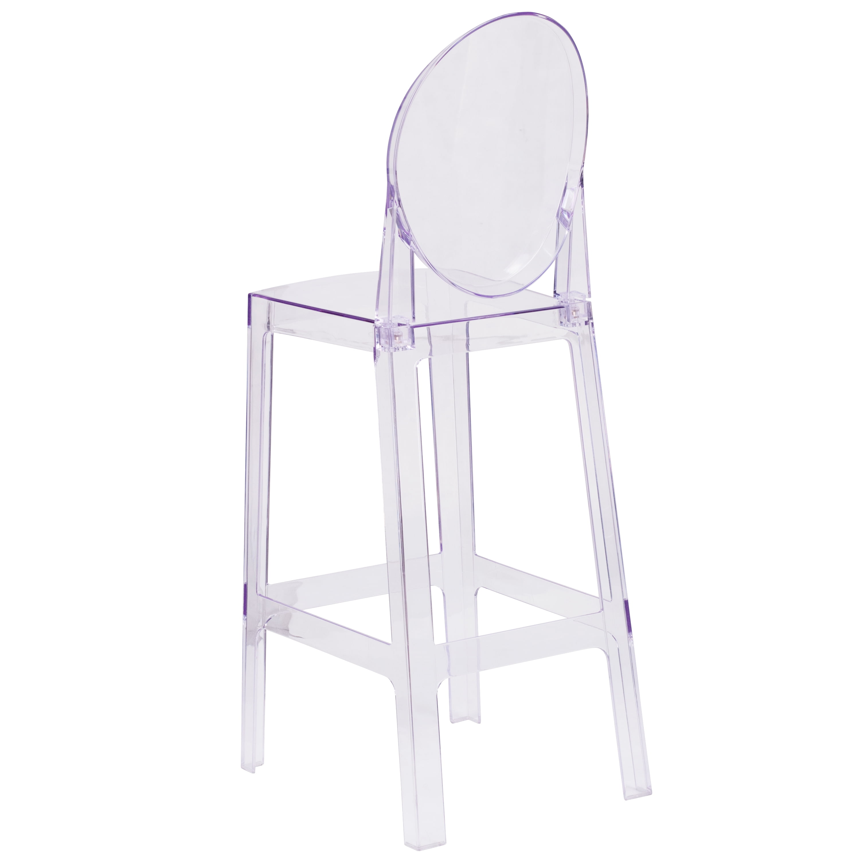 Flash Furniture Revna Ghost Barstool with Oval Back, Transparent Crystal - Image 12