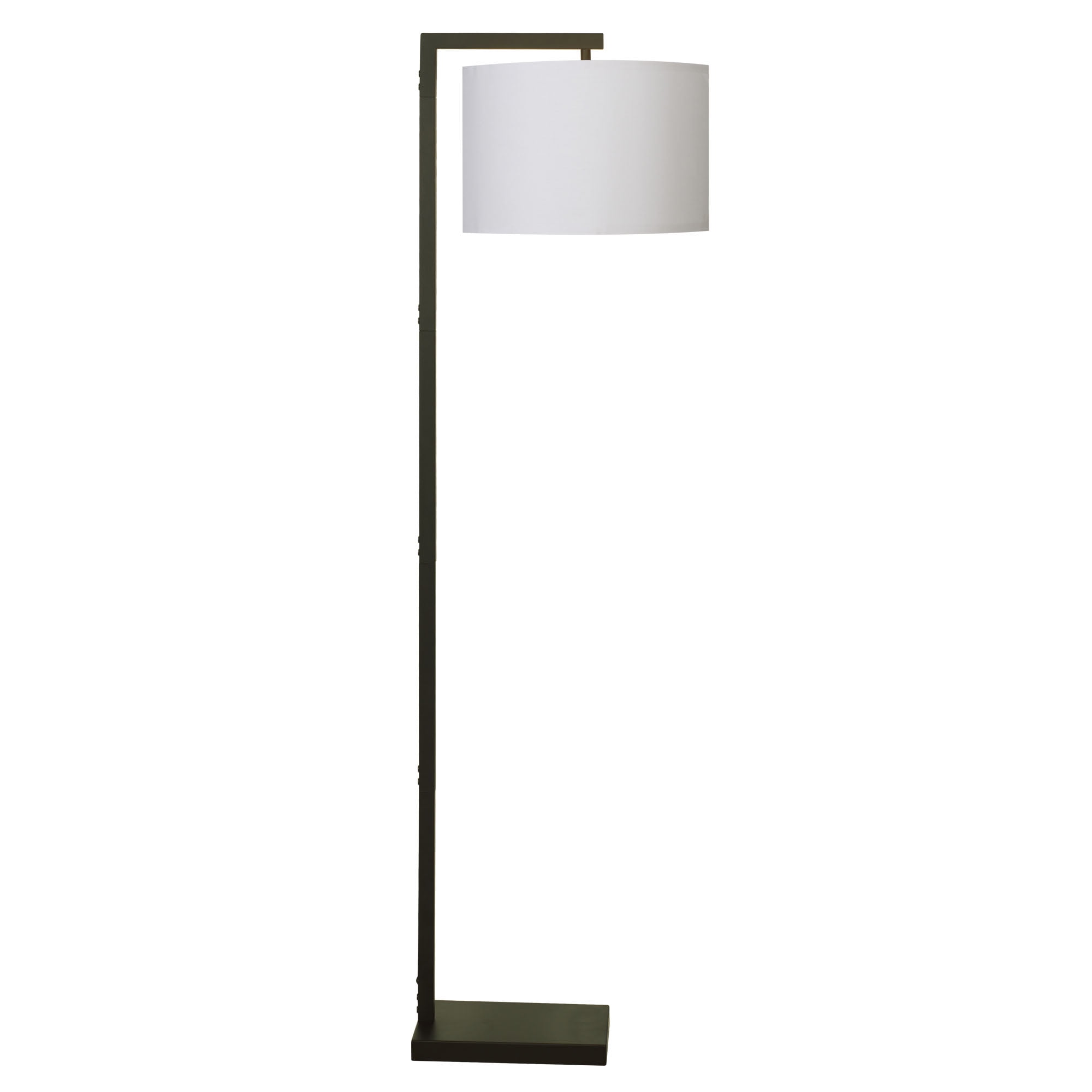 Mainstays Contemporary Metal 62in Floor Lamp with on/off Foot Switch, Black - Image 2
