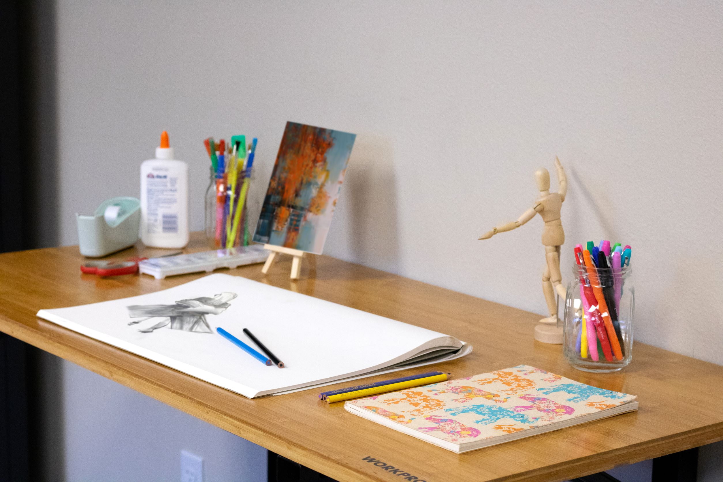 WORKPRO 48-Inch Foldable Workbench Wall Mount Space Saver, 500 lbs. Capacity, Steel - Image 5