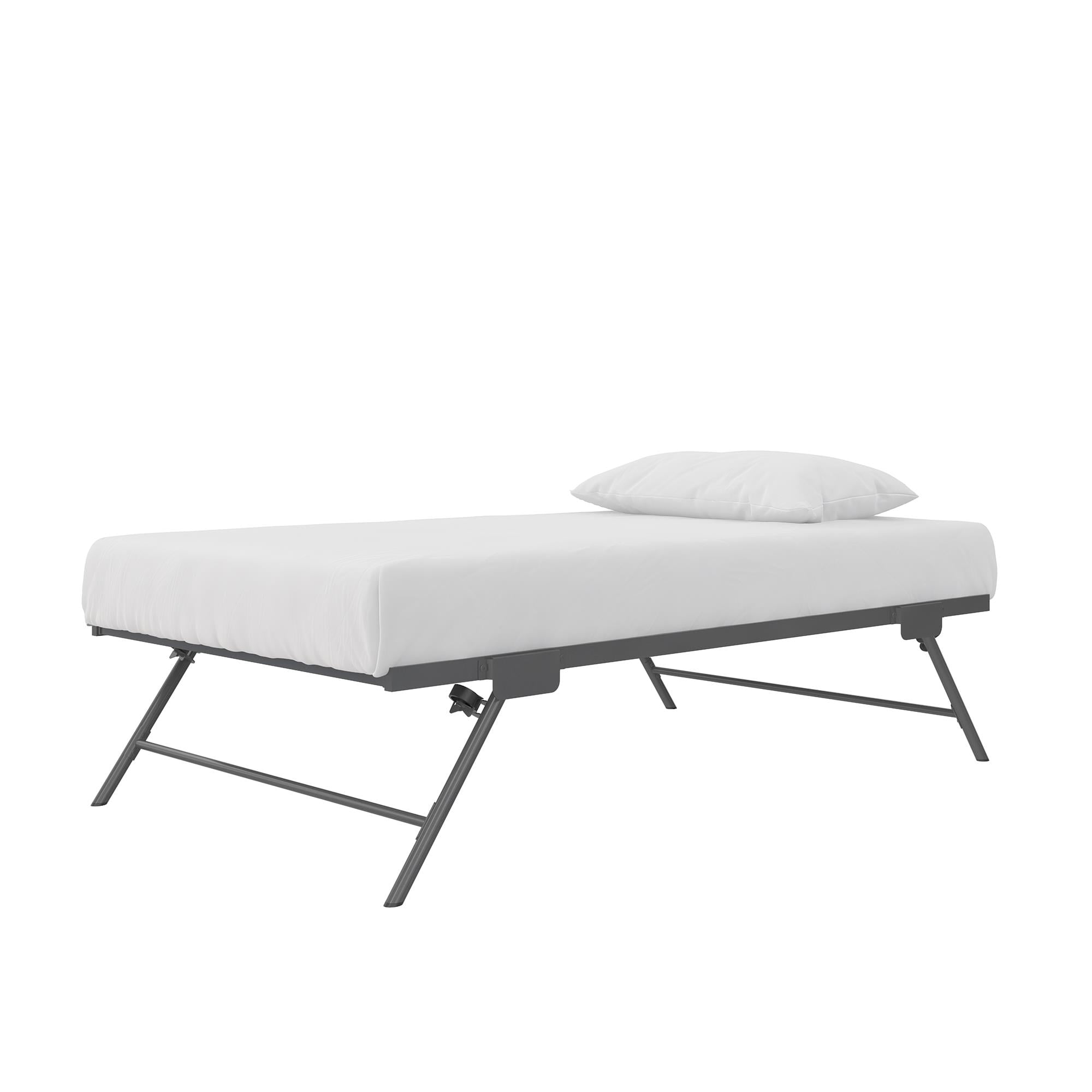 DHP Locky Metal Daybed with Pop Up Trundle Bed, Twin over Twin, Gunmetal Gray - Image 17