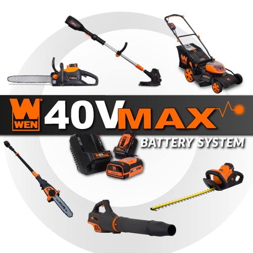 WEN 40V Max Lithium-Ion 480 CFM Brushless Leaf Blower with 2Ah Battery & Charger - Image 3