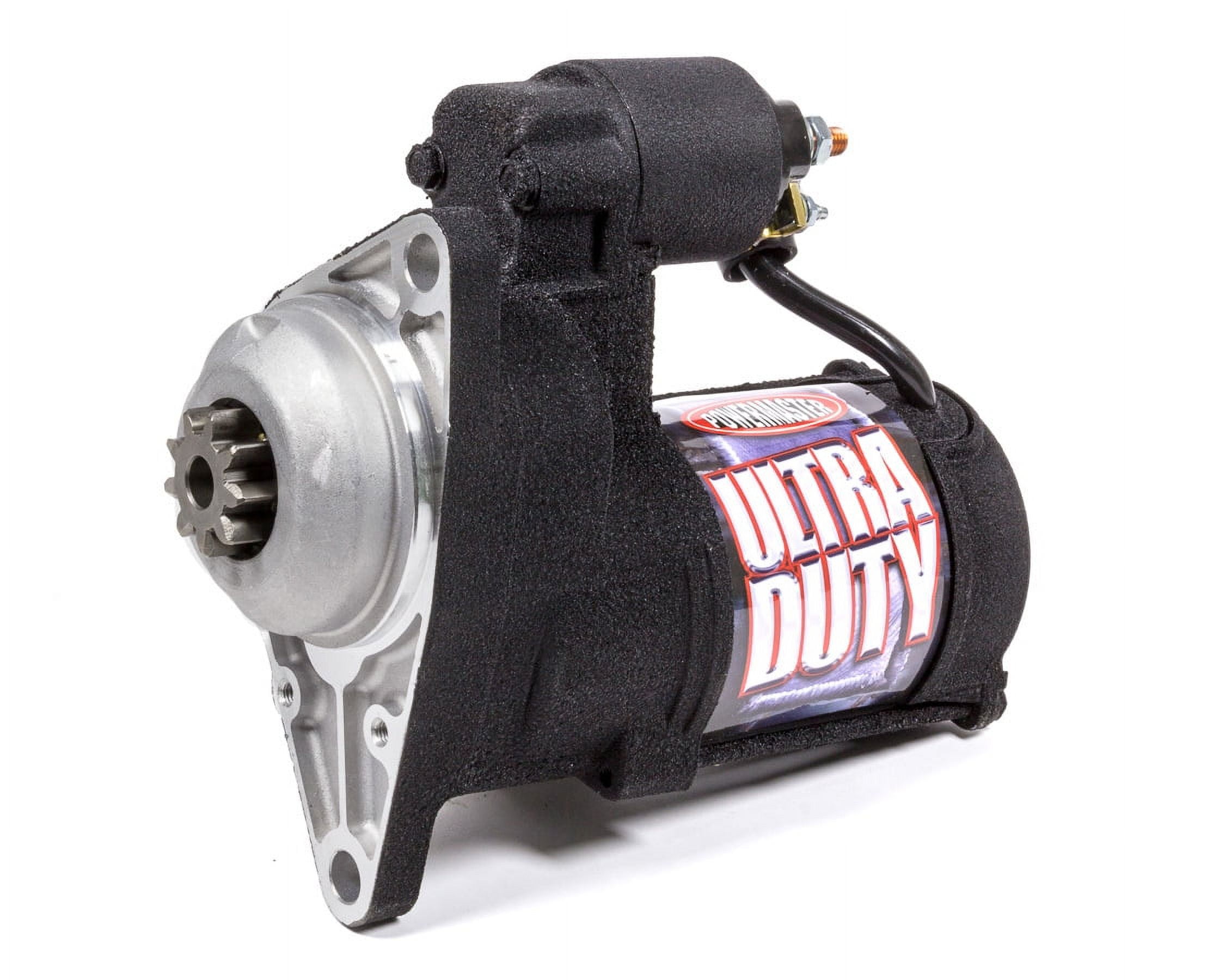 Powermaster 9057 Ultra Duty Diesel Starter; 3.75:1 Gear Reduction; Black Wrinkle Finish; - Image 2