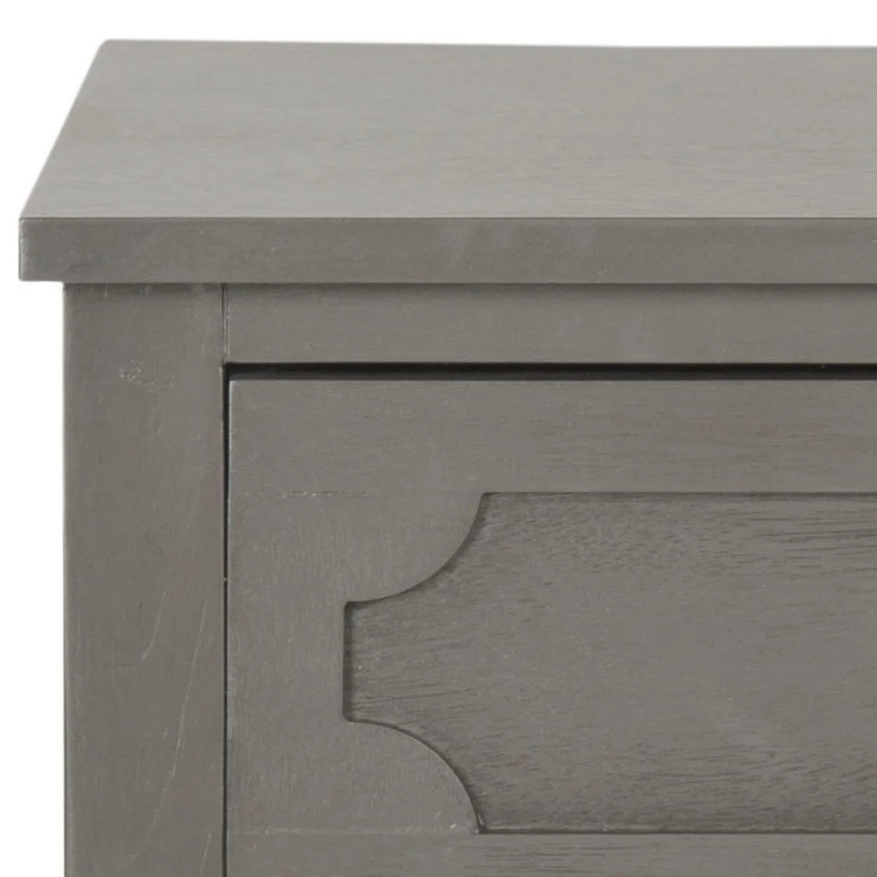 SAFAVIEH Rosaleen Solid Casual Storage Side Table, Grey - Image 2