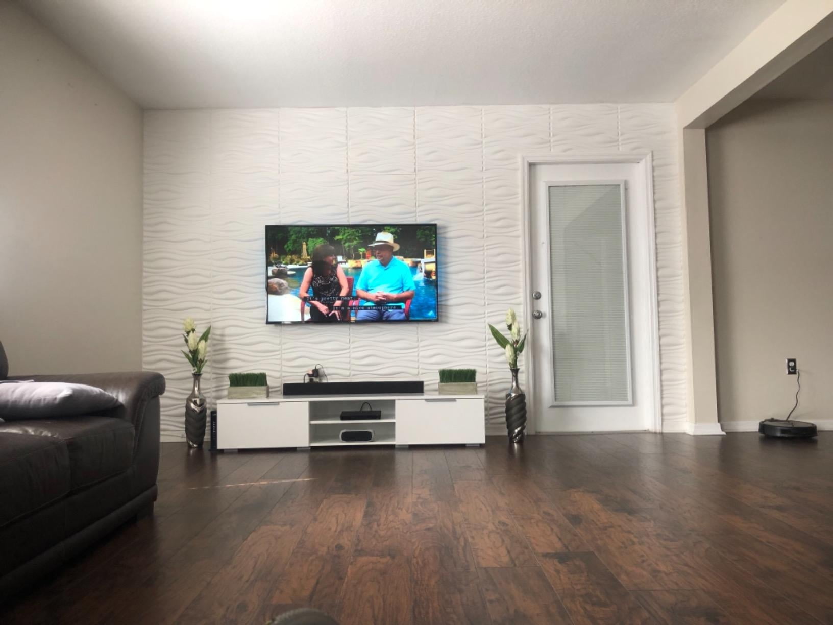 Art3d Wave Design IV 19.7 in. x 19.7 in. PVC 3D Wall Panel (12-Pack) - Image 6