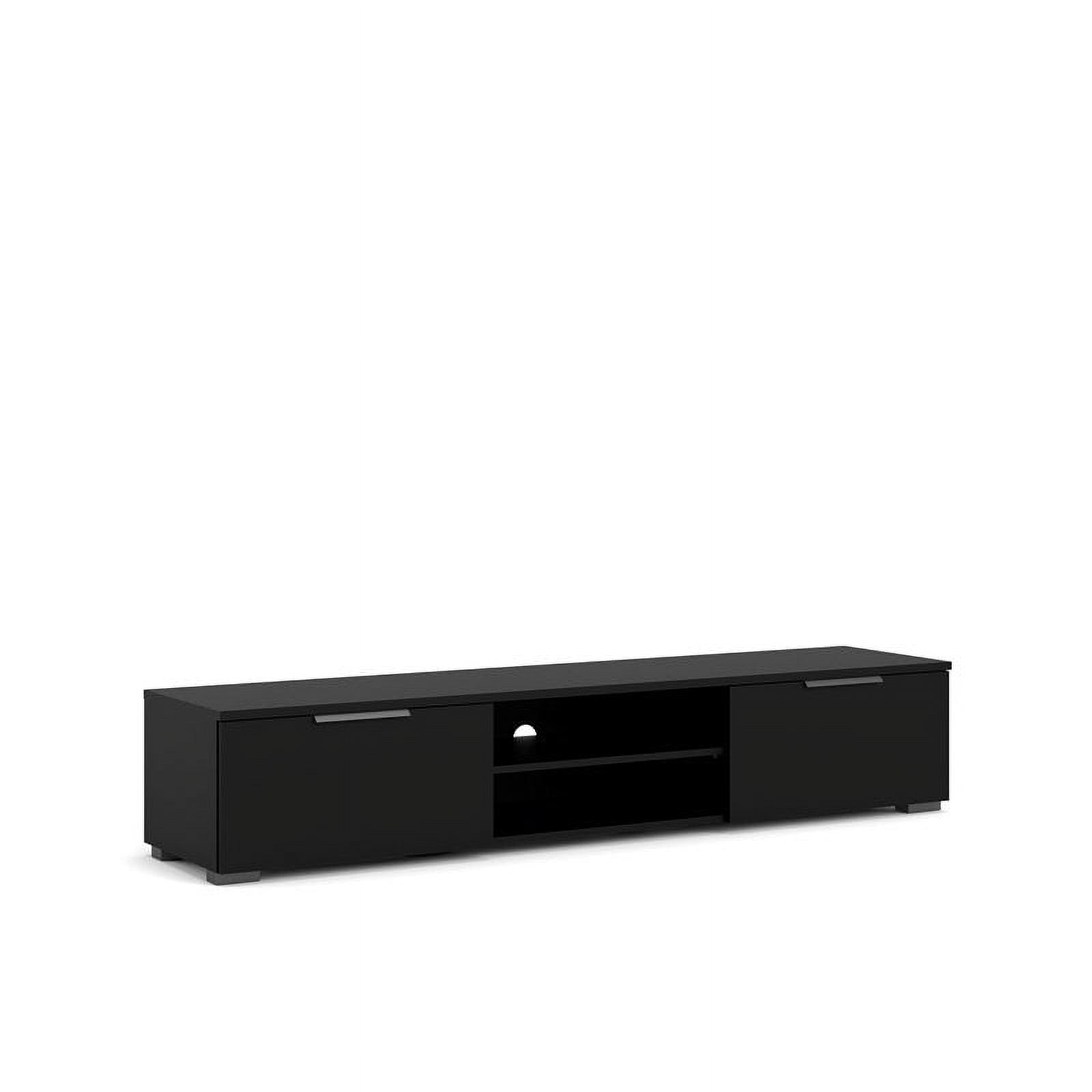 Tvilum Match 2 Drawer 2 Shelf TV Stand in Black Matte - Image 4