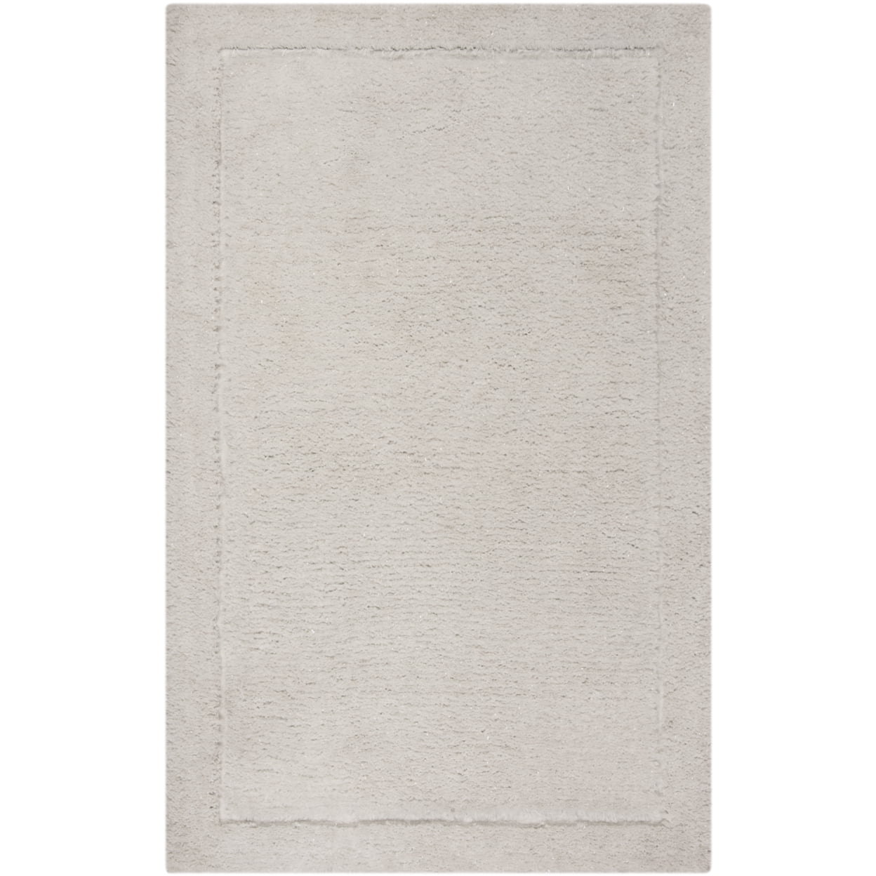 SAFAVIEH Glamour Douglas Solid Shag Area Rug, Ivory, 5' x 8' - Image 5