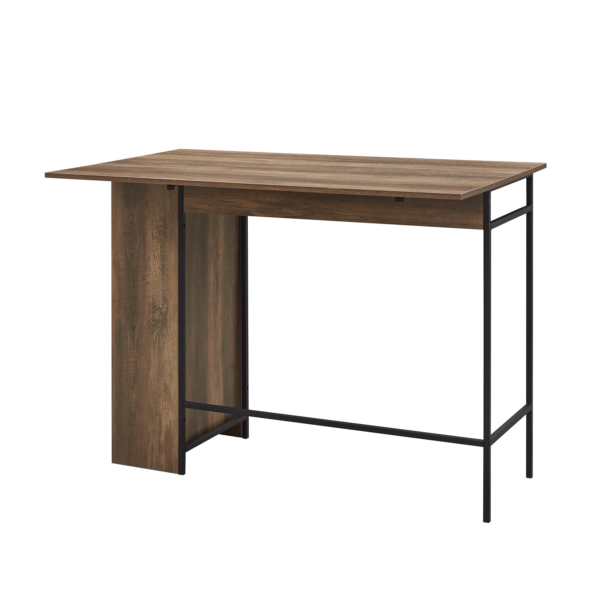 Logan Drop Leaf Table with Storage, Reclaimed Barnwood - Image 5