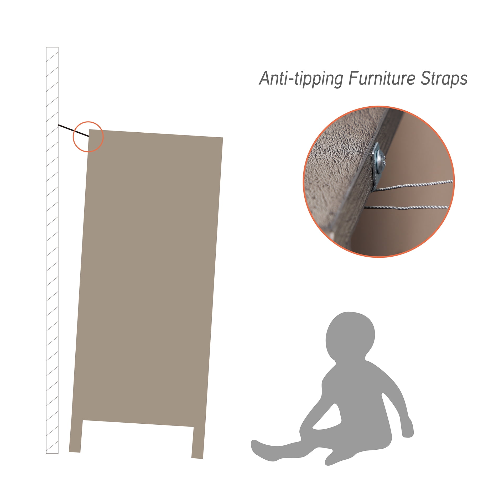 Tall TV Stand with Blue LED Lights Strips for 65 inch TVs, Farmhouse Media Console Table with Mesh and Barn Doors for Bedroom, Living Room, Dark Rustic Oak, 59x15.4x31 - Image 3