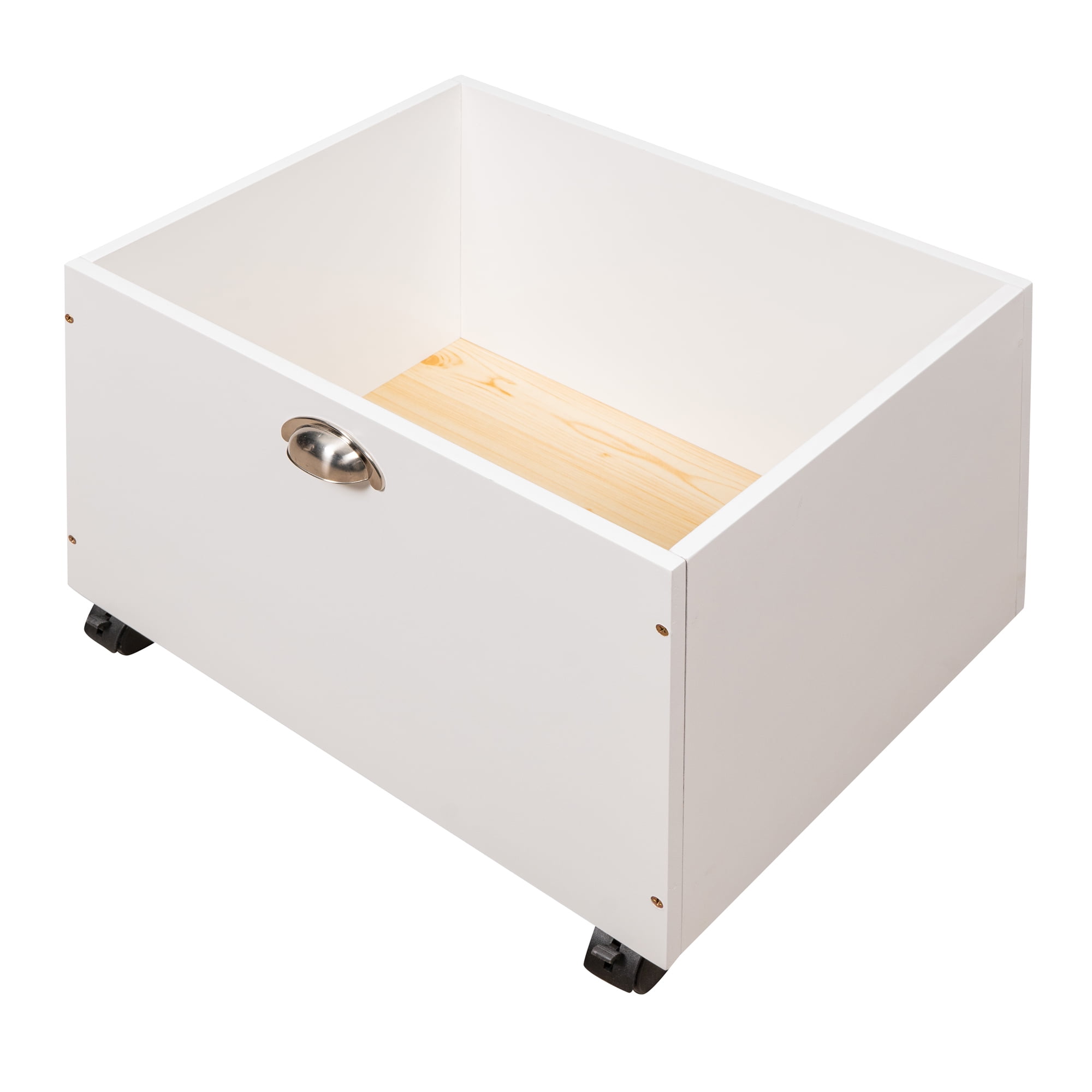 Euroco Wood Twin Size Loft Bed with Slide, Cabinets and Chalkboard, Climbing and Rope Design for Kids, White - Image 5