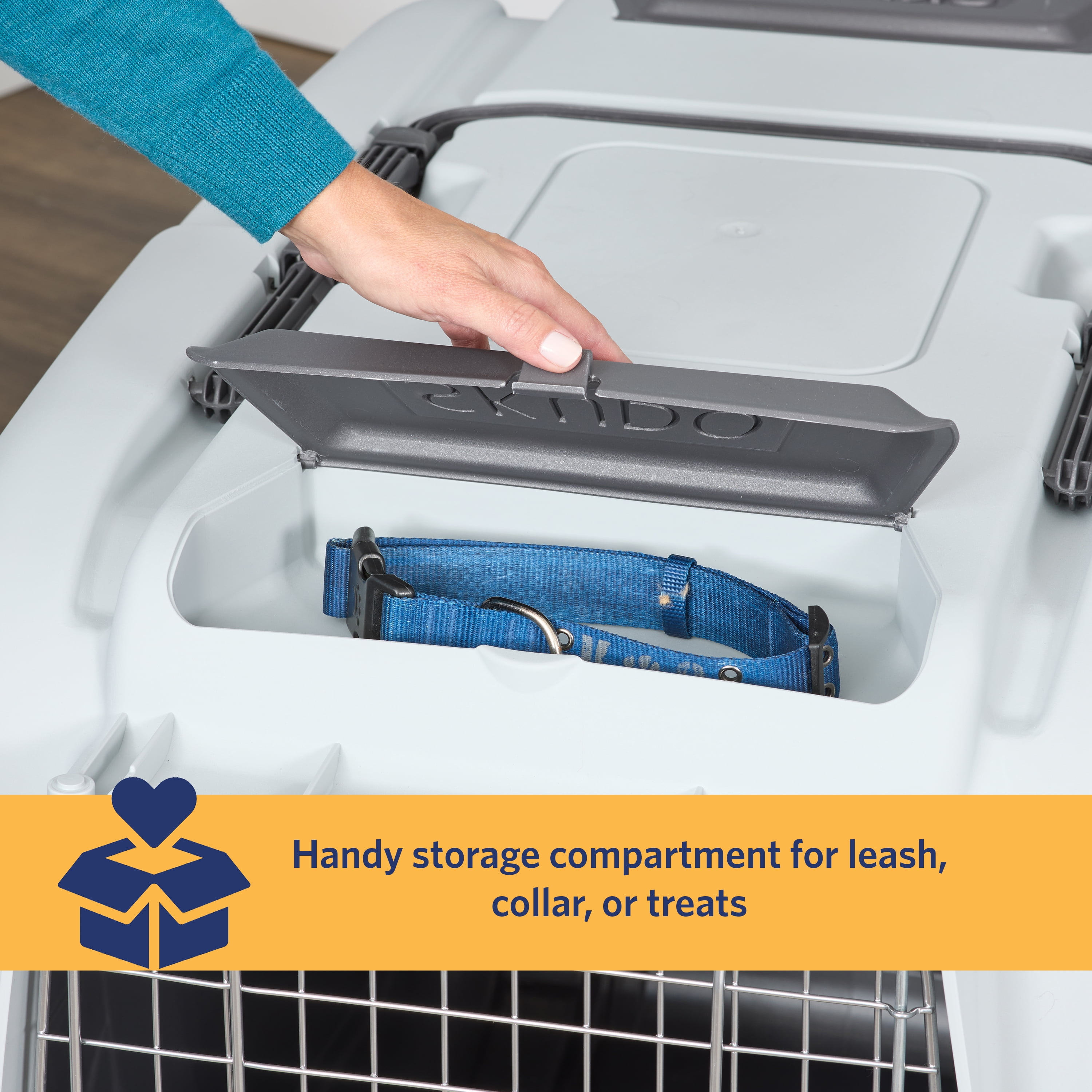 MidWest Homes for Pets Skudo 42’’ Plastic Carrier, Ideal for Large Dogs with a Weight of 71-90 Lb - Image 6