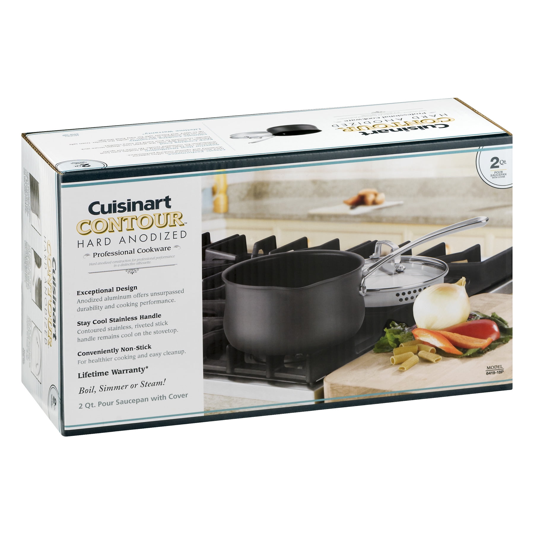 Cuisinart Contour Professional Cookware Pour Saucepan with Cover - 2 Quart, 1.0 CT - Image 7