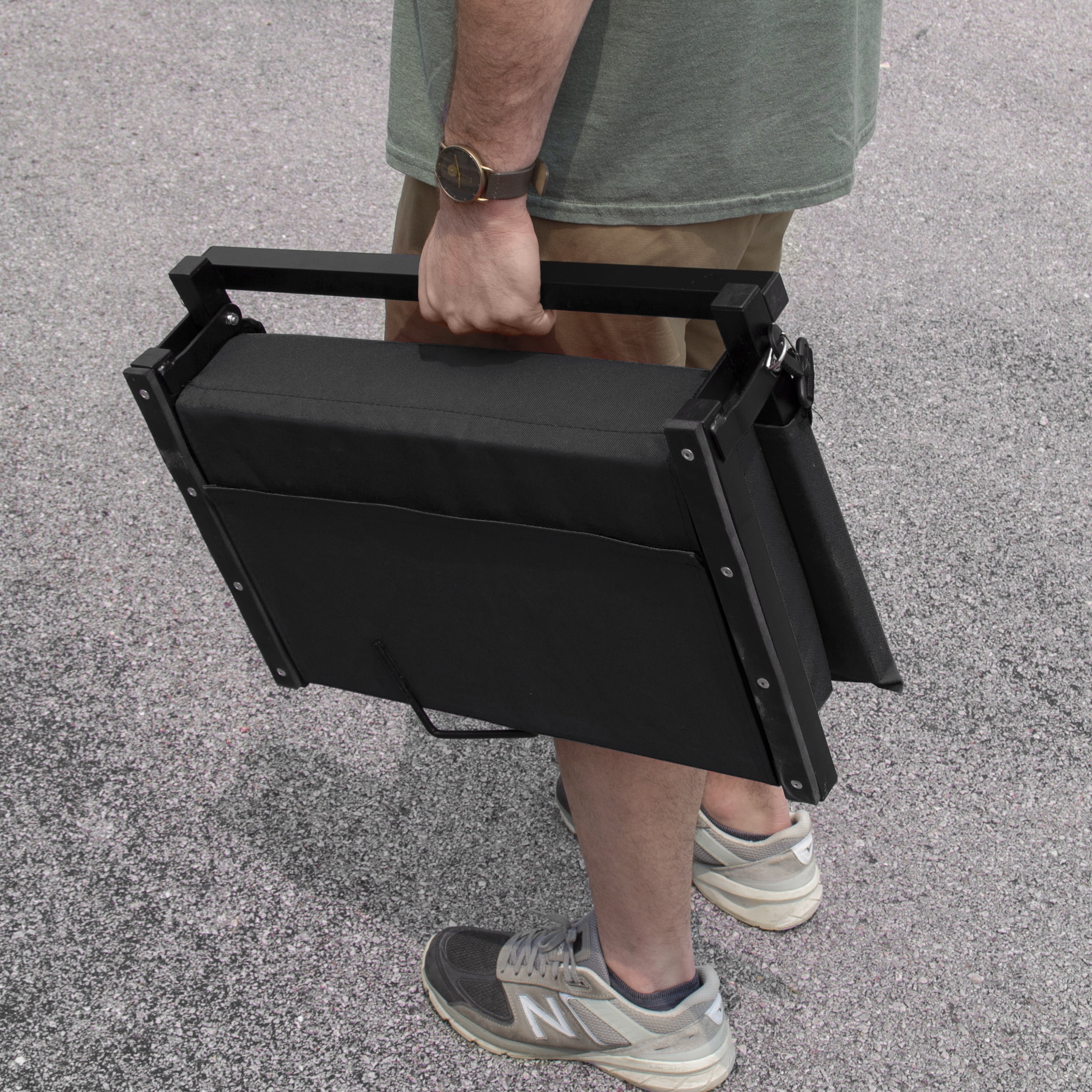 Stadium Chairs for Bleachers with Back Support by Outdoor Leisure Products, Extra-Large Ultra-Padded Seat for Complete Comfort, Easy Carry Handle with Adjustable Shoulder Strap - Image 5