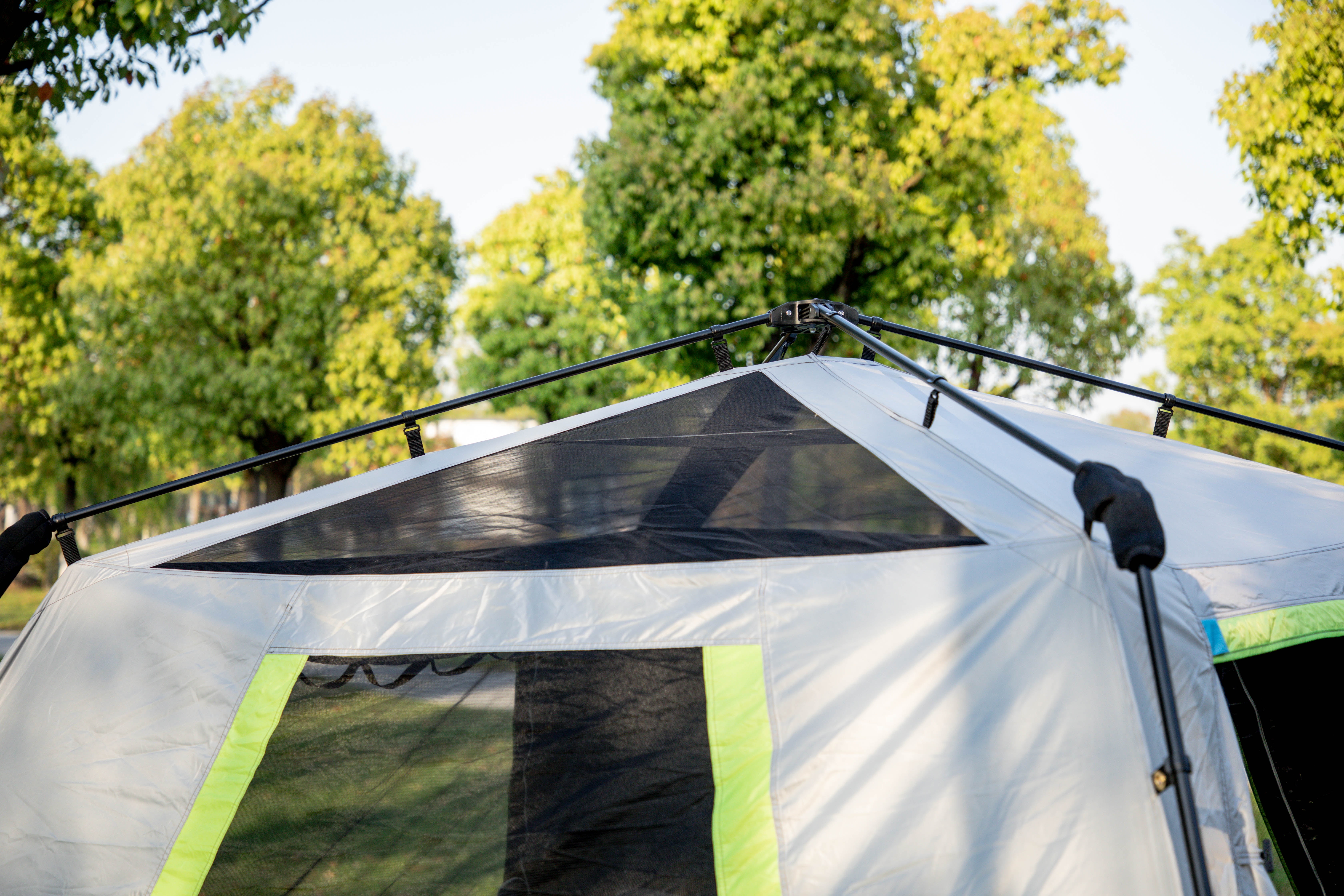 6 Person Camping Tent, Instant Family Tents with Rainfly for Outdoor, 60s Quick Setup, Water-Resistant, Blue - Image 4