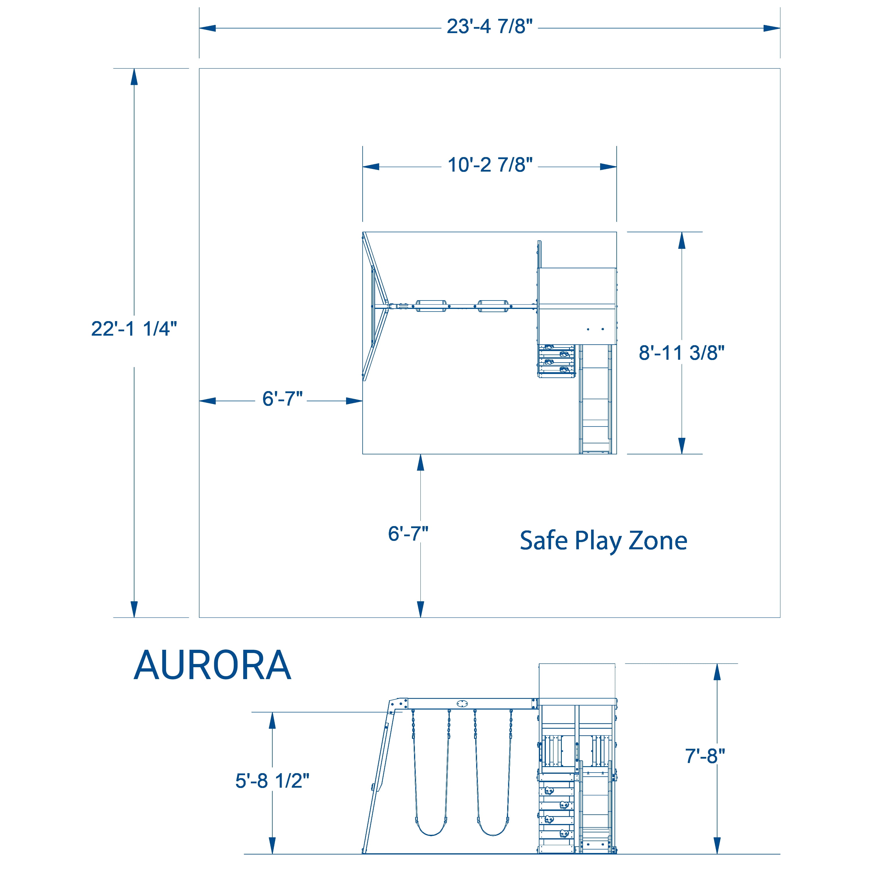 Backyard Discovery Aurora Wooden Cedar Swing Set - Image 6