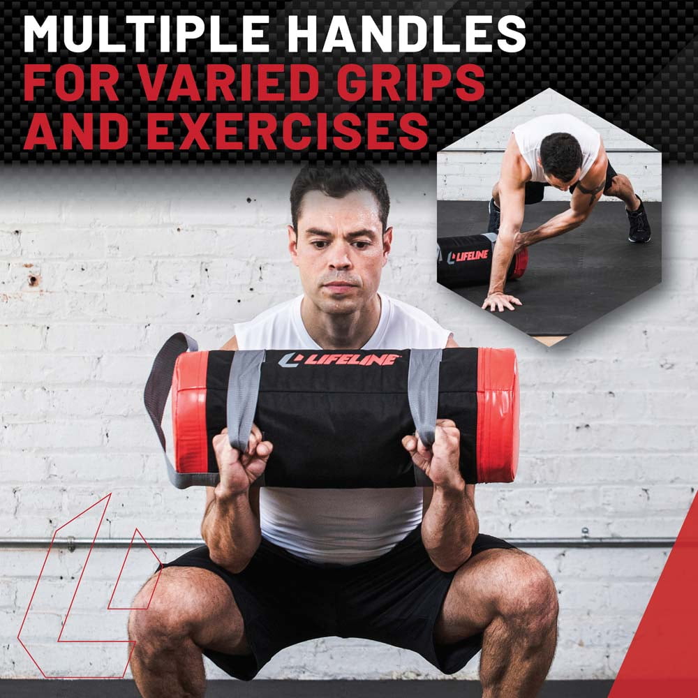 Lifeline Fitness Combat Bags - Weighted Bags for Home Gym -Multiple Handles for Curls and Presses - Image 3