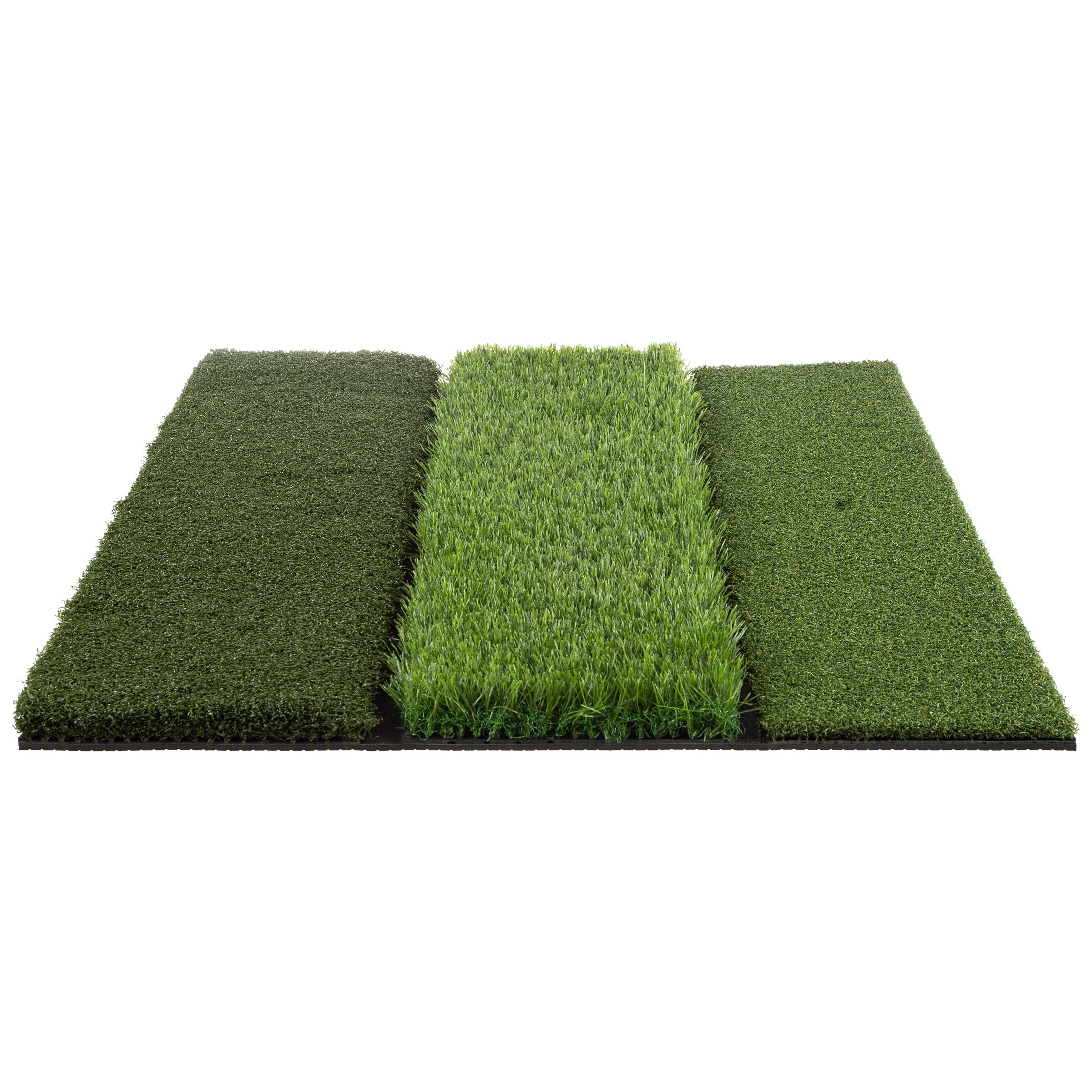 3-Level Turf Golf Mat - 24x24 Golf Training Mat with Fairway, Rough, and Driving Turf - Golf Practice Equipment with 6 Practice Tees by Wakeman - Image 2
