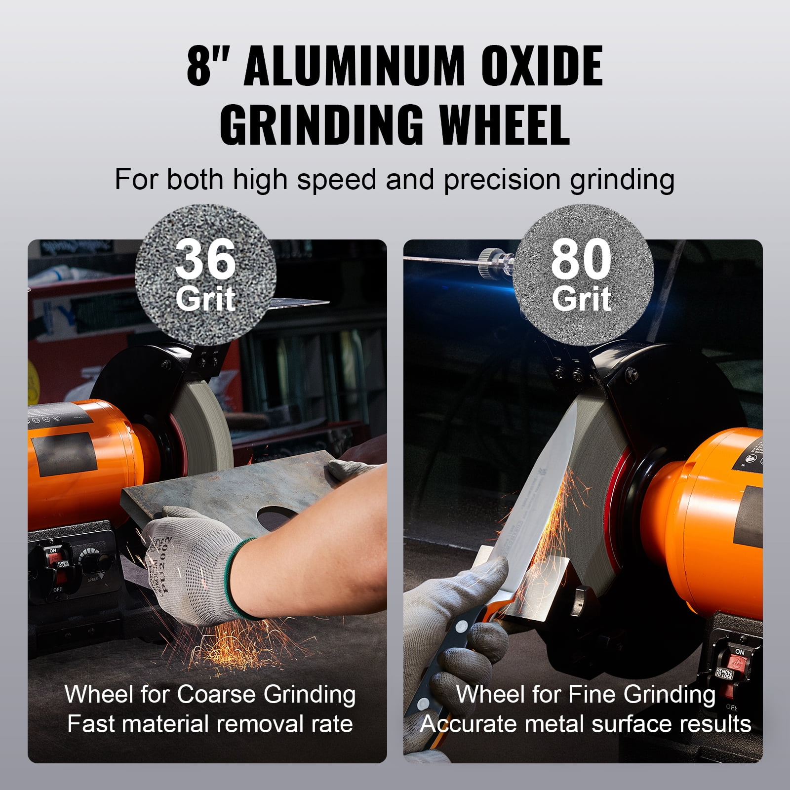 BENTISM Bench Grinder, 8 inch Variable Speed Bench Grinder with 5.0A Brushless Motor 1800-3795 RPM, Table Grinder with Cast-aluminum Tool Rest - Image 7