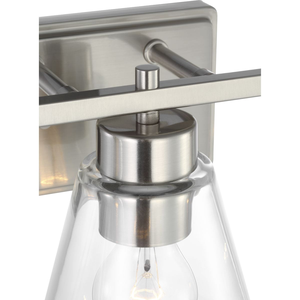 Better Homes and Gardens 22" Modern Dimmable 3-Light Vanity, Silver, Medium Base Bulb, Bathroom Light - Image 8