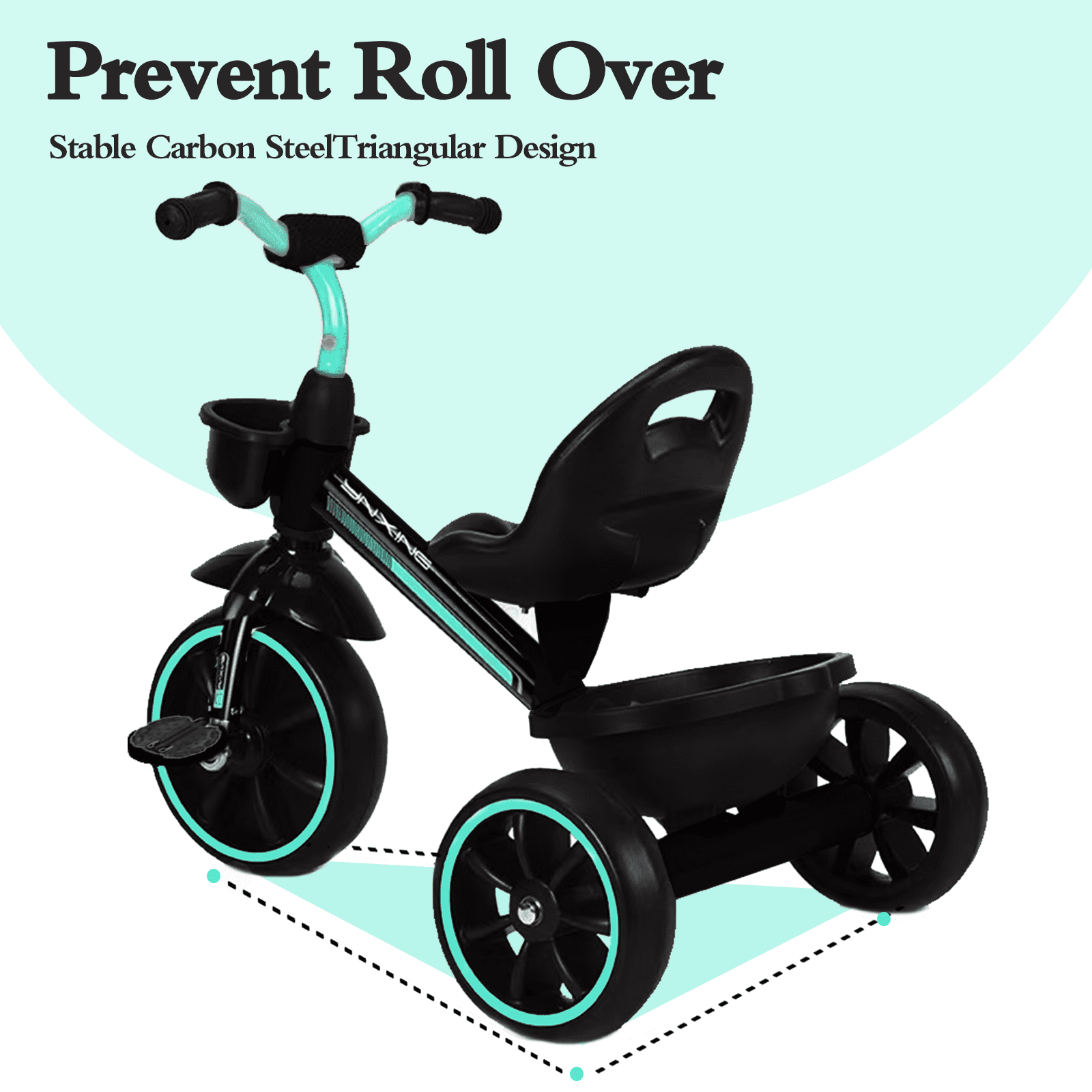 Toddler Tricycle, Kids Tricycles for 3-5 Year Olds, Adjustable Seat, Toddler Tricycle Kids Trikes Tricycle,Gift & Toys for Boy & Girl - Image 6