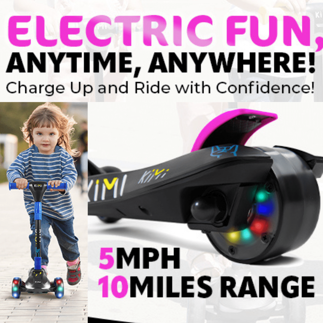 KIMI 3-Wheel Compact Electric Scooter for Children Ages 3-9, LED Safety Lights, 5MPH, 10-Mile Range - Image 30
