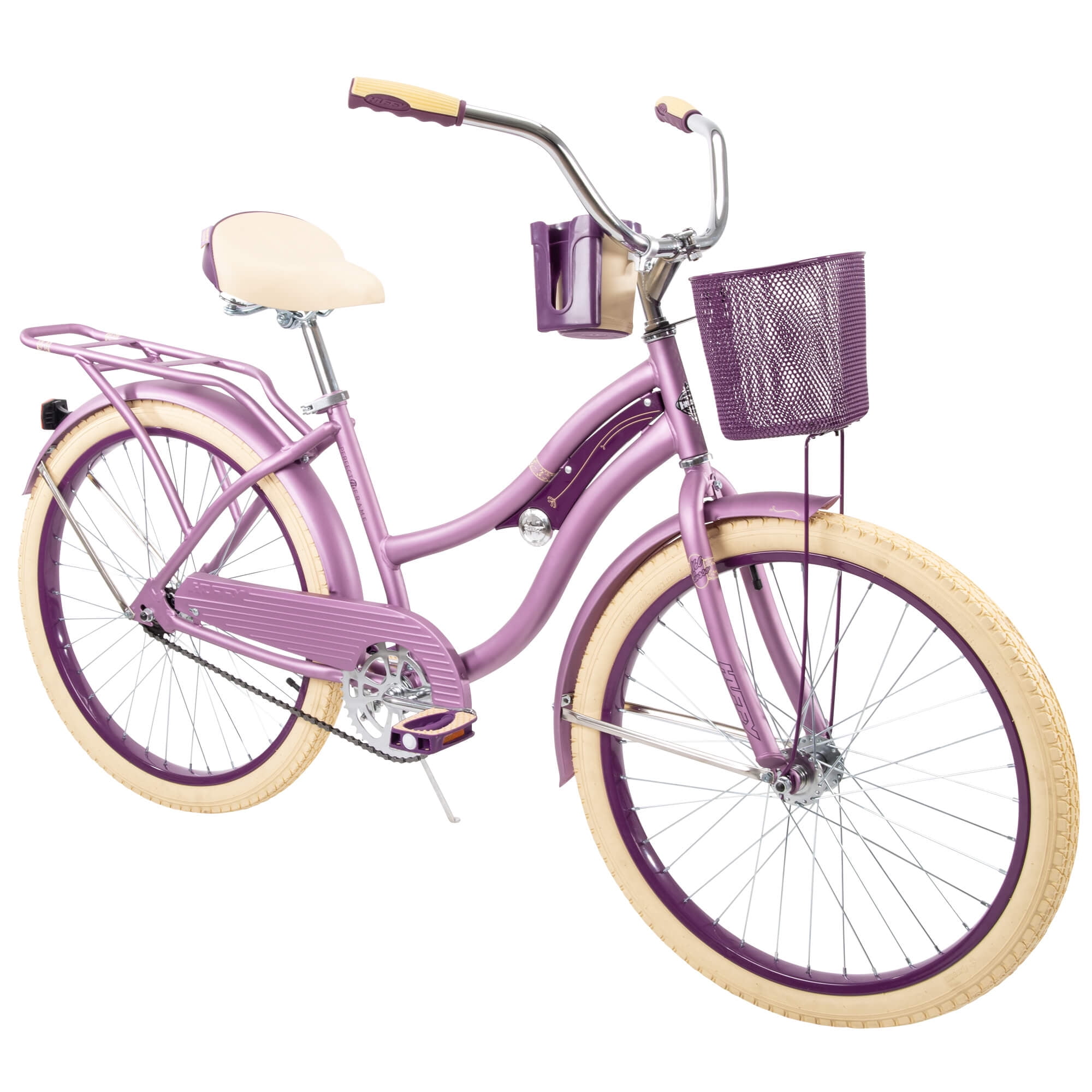 Huffy 24" Nel Lusso Cruiser Bike, Fits Riders 4'8" - 5'8", Purple, Adult, Women's - Image 2