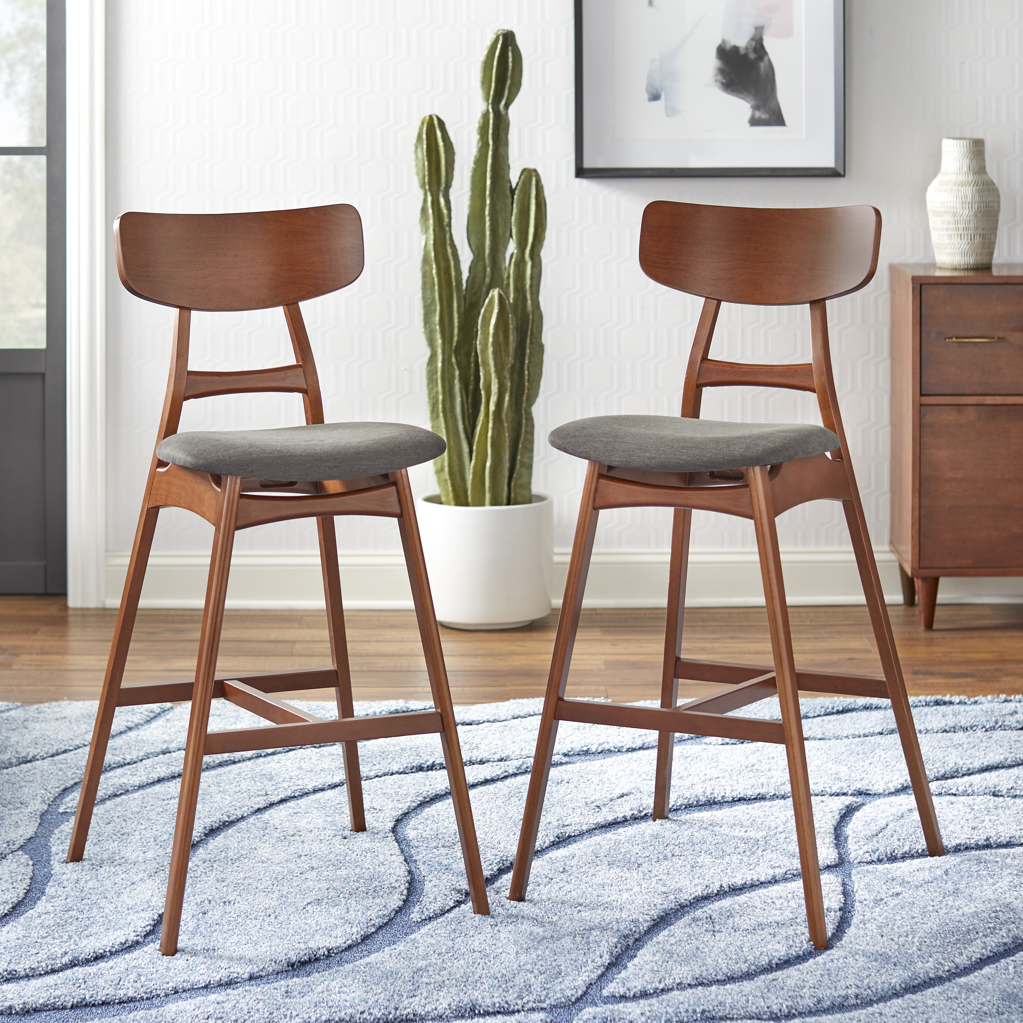 TMS Ron 30" Bar Stools, Set of 2 - Image 3