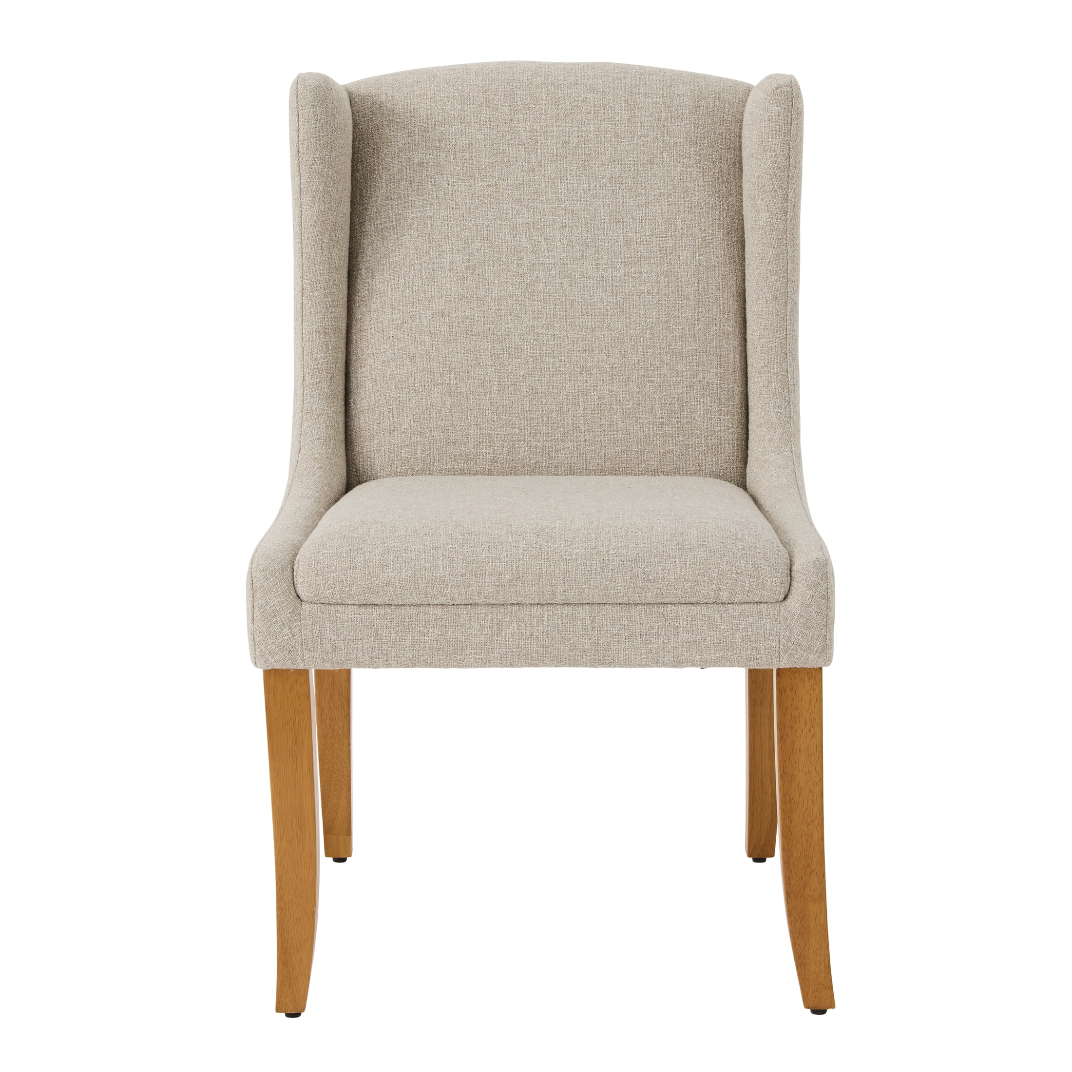 Better Homes & Gardens Windsor Upholstered Wingback Dining Chair 2 Pack, Wheat - Image 4