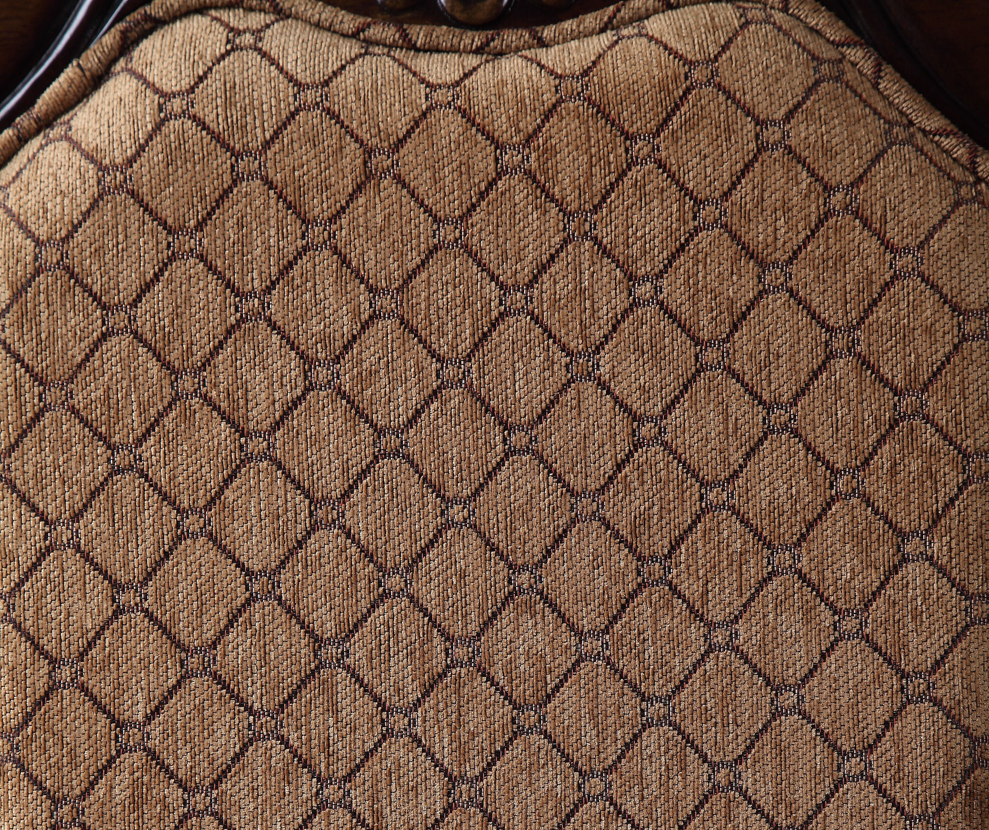 ACME Chateau De Ville Side Chair (Set-2) - Fabric & Cherry - Image 3