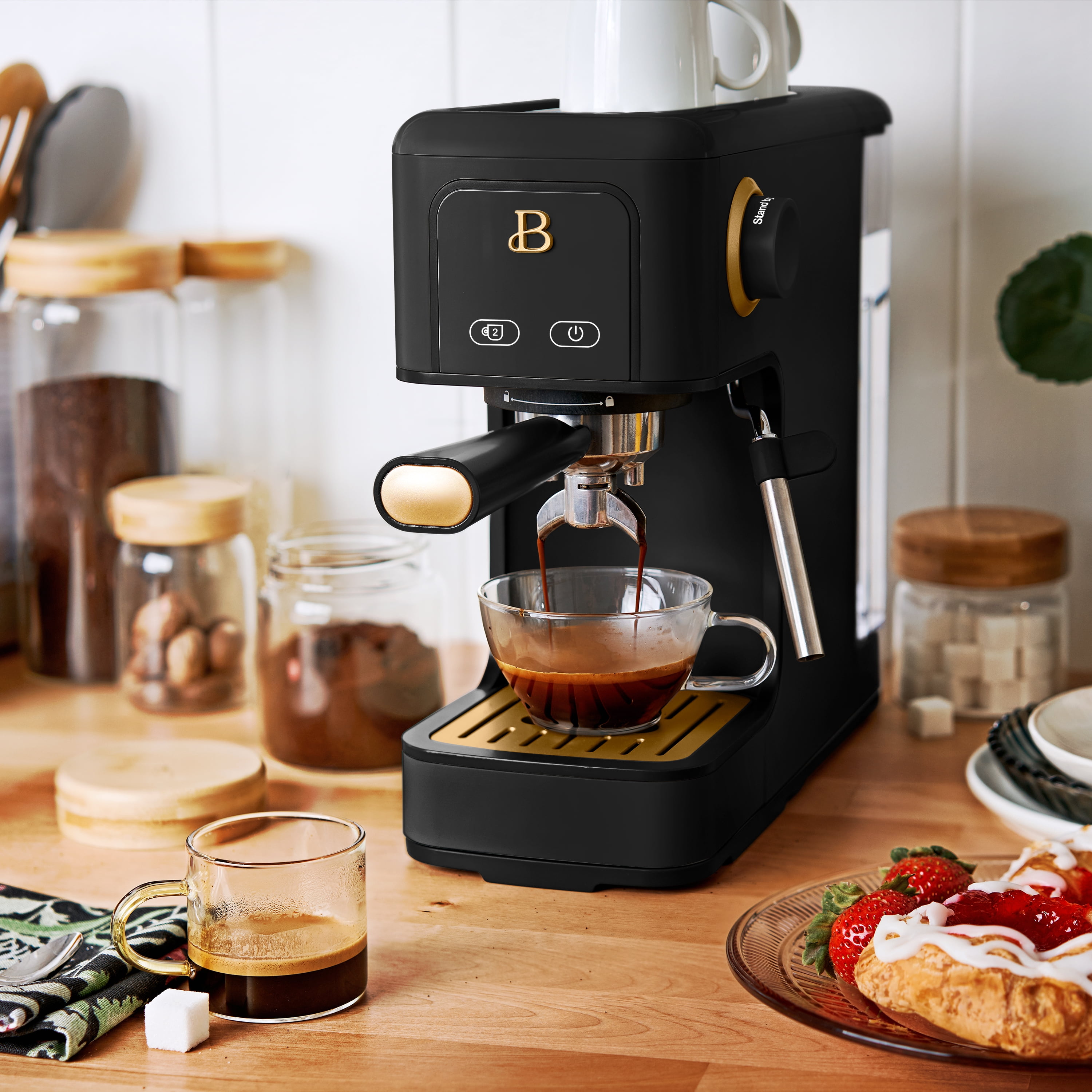 Beautiful 19415 Slim Espresso Maker with 20-Bar Pressure, Black Sesame by Drew Barrymore - Image 16