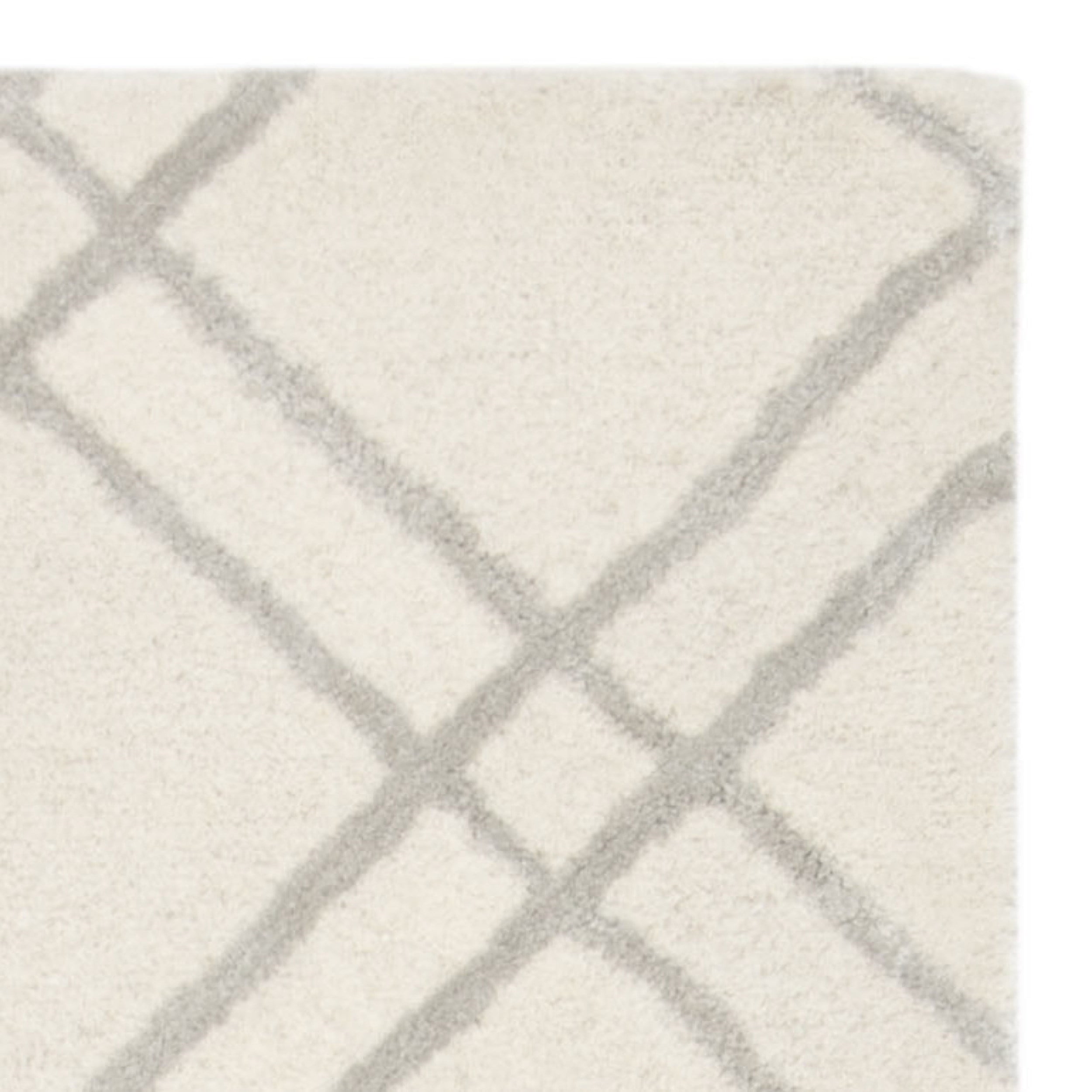 SAFAVIEH Himalaya Maralyn Geometric Wool Runner Rug, Ivory/Silver, 2'3" x 8' - Image 2