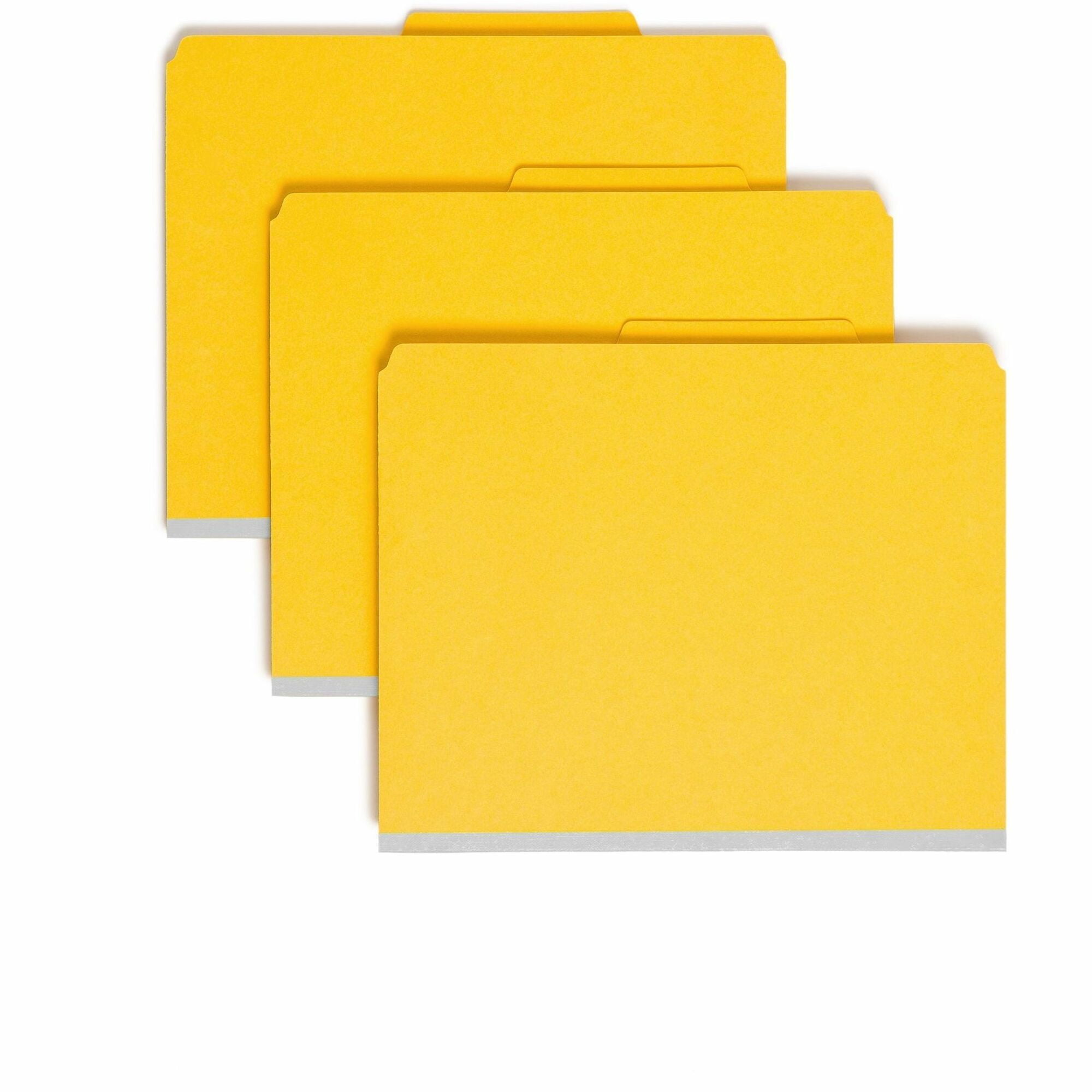 Smead Pressboard Folder,Yellow,PK10 14034 - Image 4