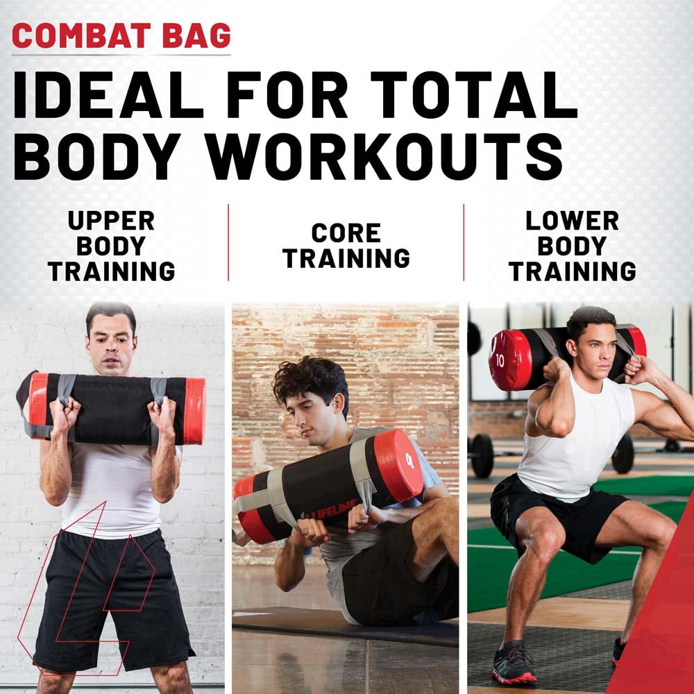 Lifeline Fitness Combat Bags - Weighted Bags for Home Gym -Multiple Handles for Curls and Presses - Image 6