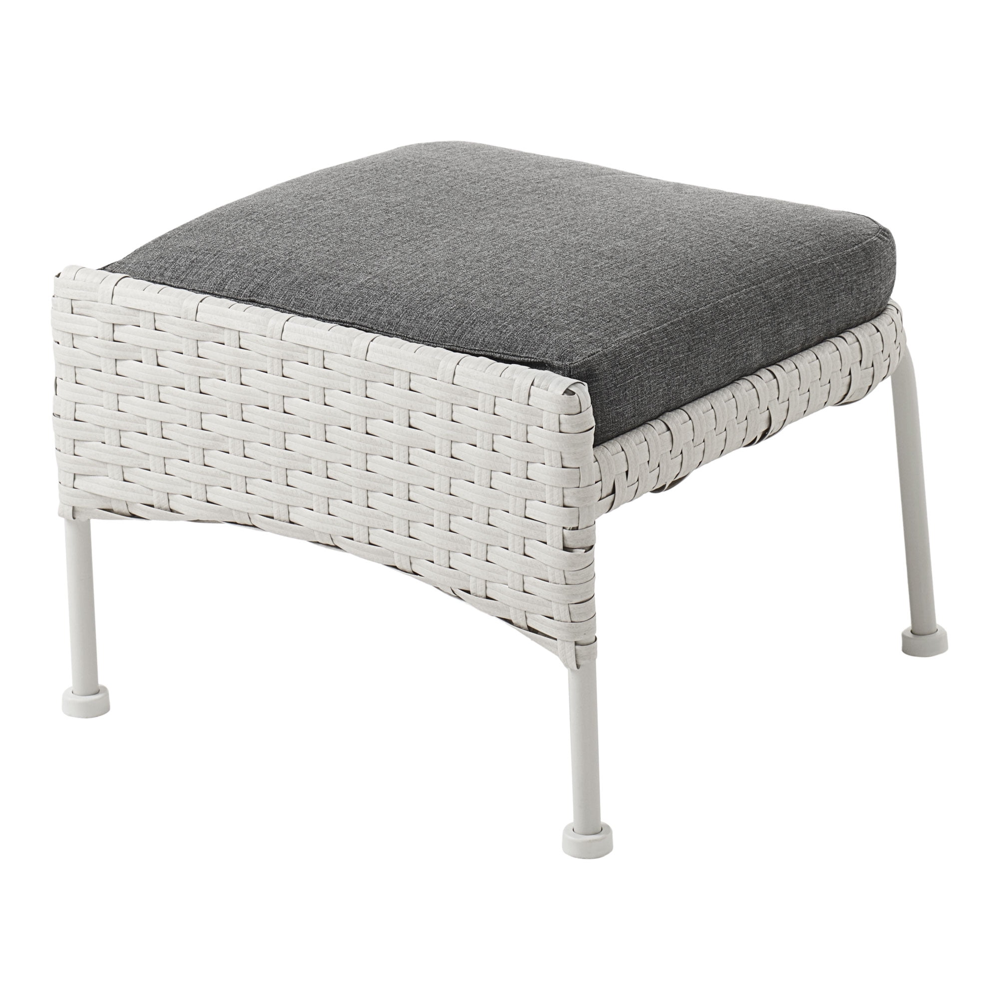 Mainstays Arlington Glen 5-Piece Outdoor Wicker Patio Furniture Set, White - Image 5