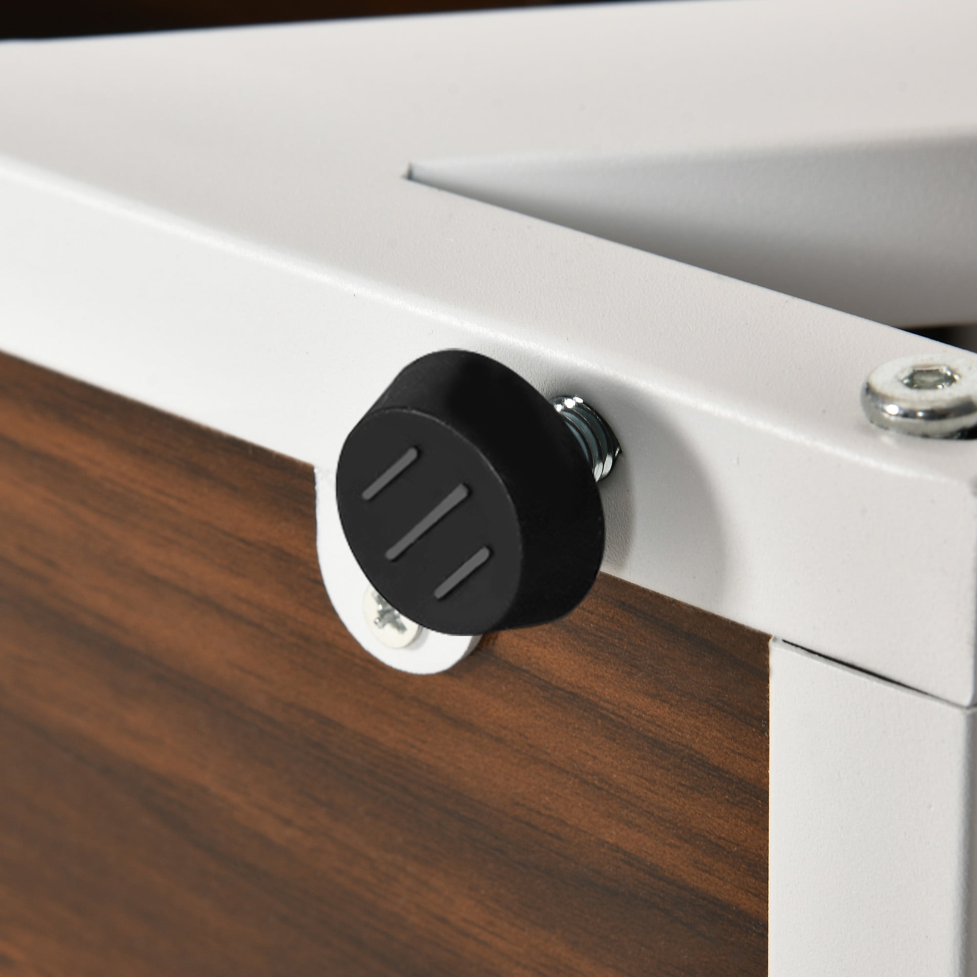 Uforic 55-75 Gallon Aquarium Stand with Power Outlets, Cabinet for Fish Tank Accessories Storage - Heavy Duty Metal Fish Tank Stand, 865LBS Capacity, White & Walnut - Image 5