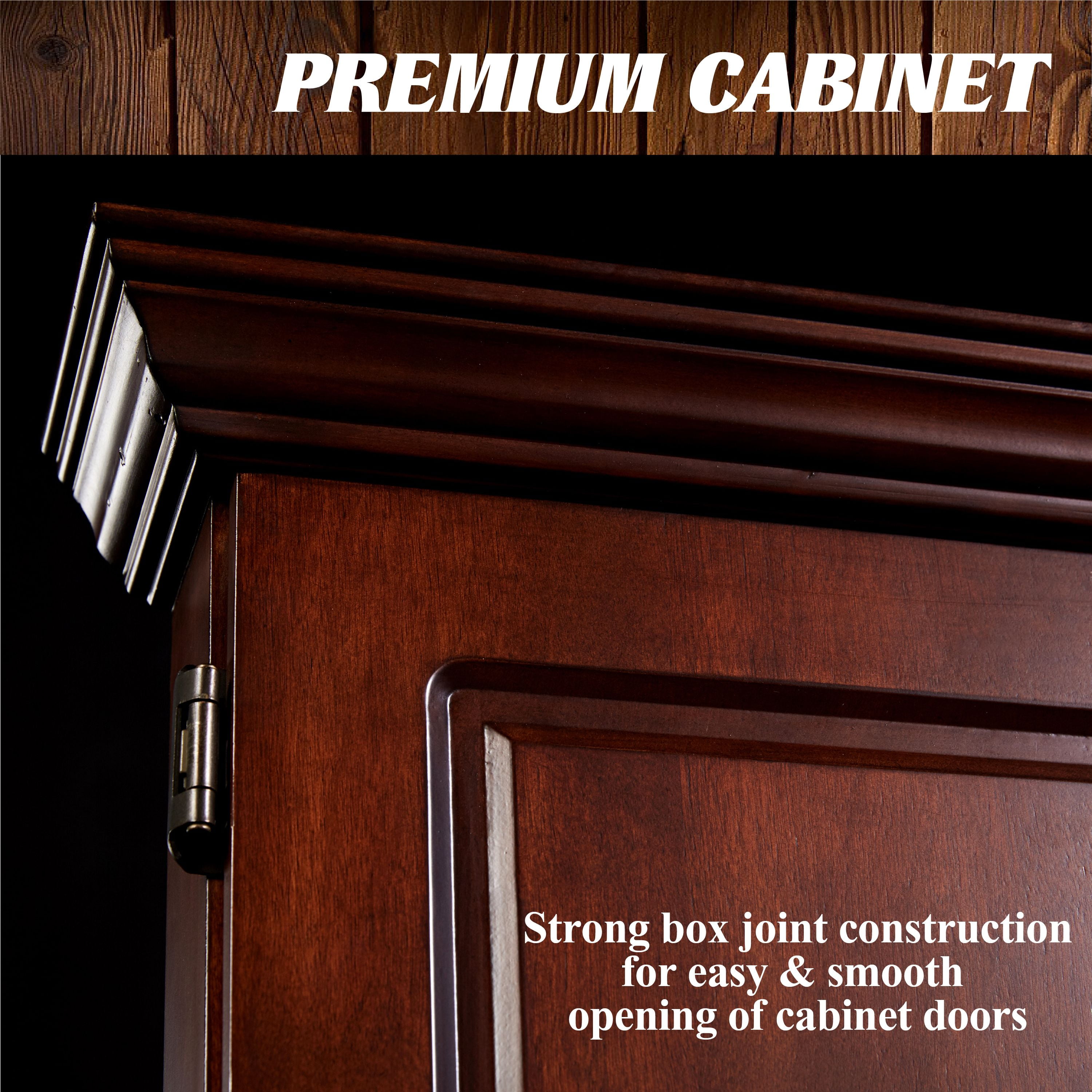 Chatham Wood Dartboard Cabinet with 18” Bristle Dartboard and Steel Tip Dart Set by Barrington Billiards - Image 3