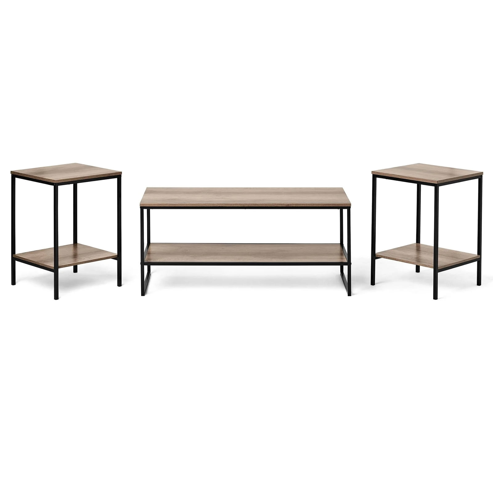 Vebreda Contemporary 3 Piece Rectangular Particle Board Coffee Table - Image 5