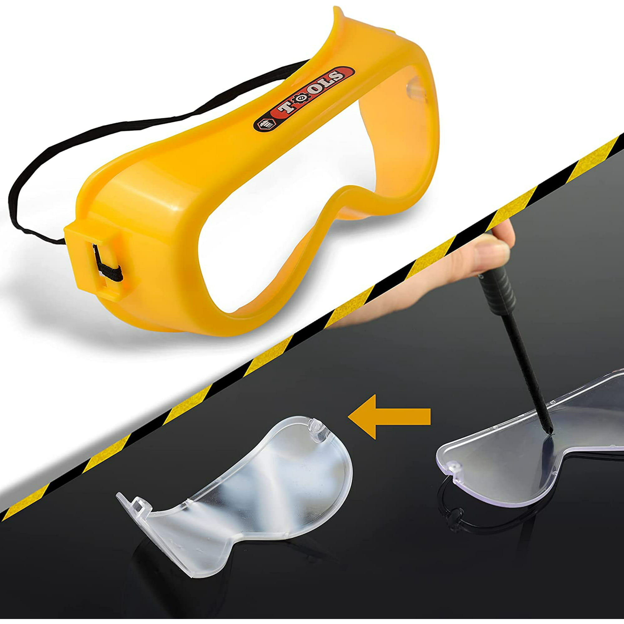 Toy Choi's 82Pcs Kids Tool Set Workshop Construction Play Set Tool WorkBench Set for Kids Toddler Boys Girls, w/ Electric Drill - Image 2