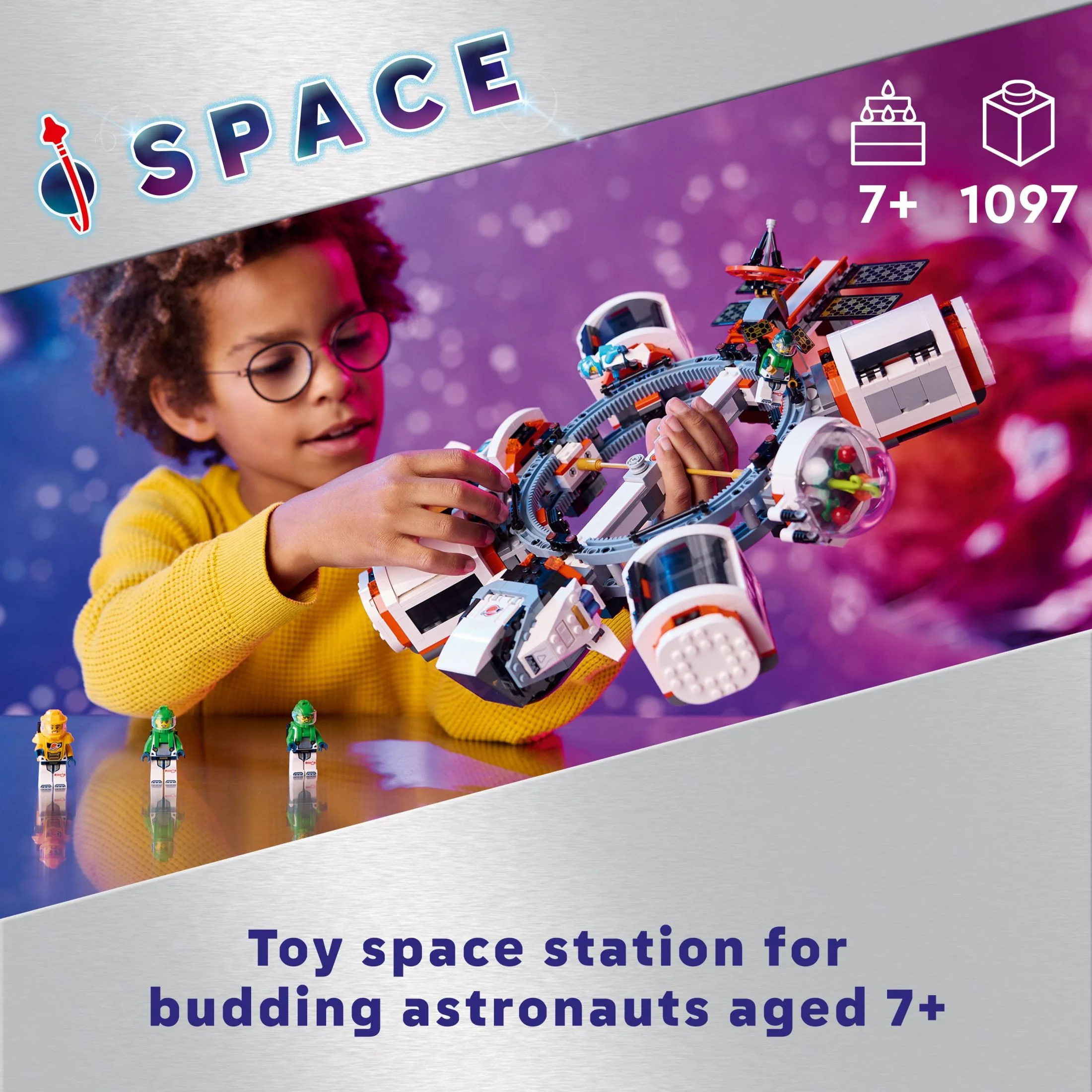 LEGO City Modular Space Station STEM Toy, Modular Exploration Science Toy with 6 Astronaut Minifigures, Gifts for Boys, Girls, and Kids Ages 7 and Up, Building Toy for Kids, 60433 - Image 2