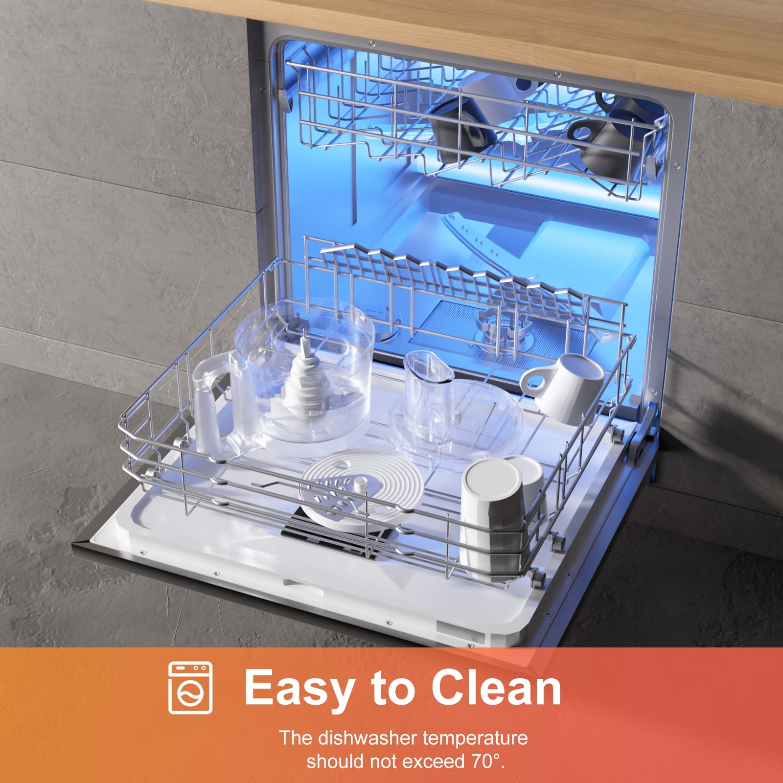 VAVSEA 8 Cup Food Processor and Vegetable Chopper for Dicing, Slicing, Shredding, and Mincing, New Food Chopper for Vegetables, Meat, Grains, Nuts - Image 8