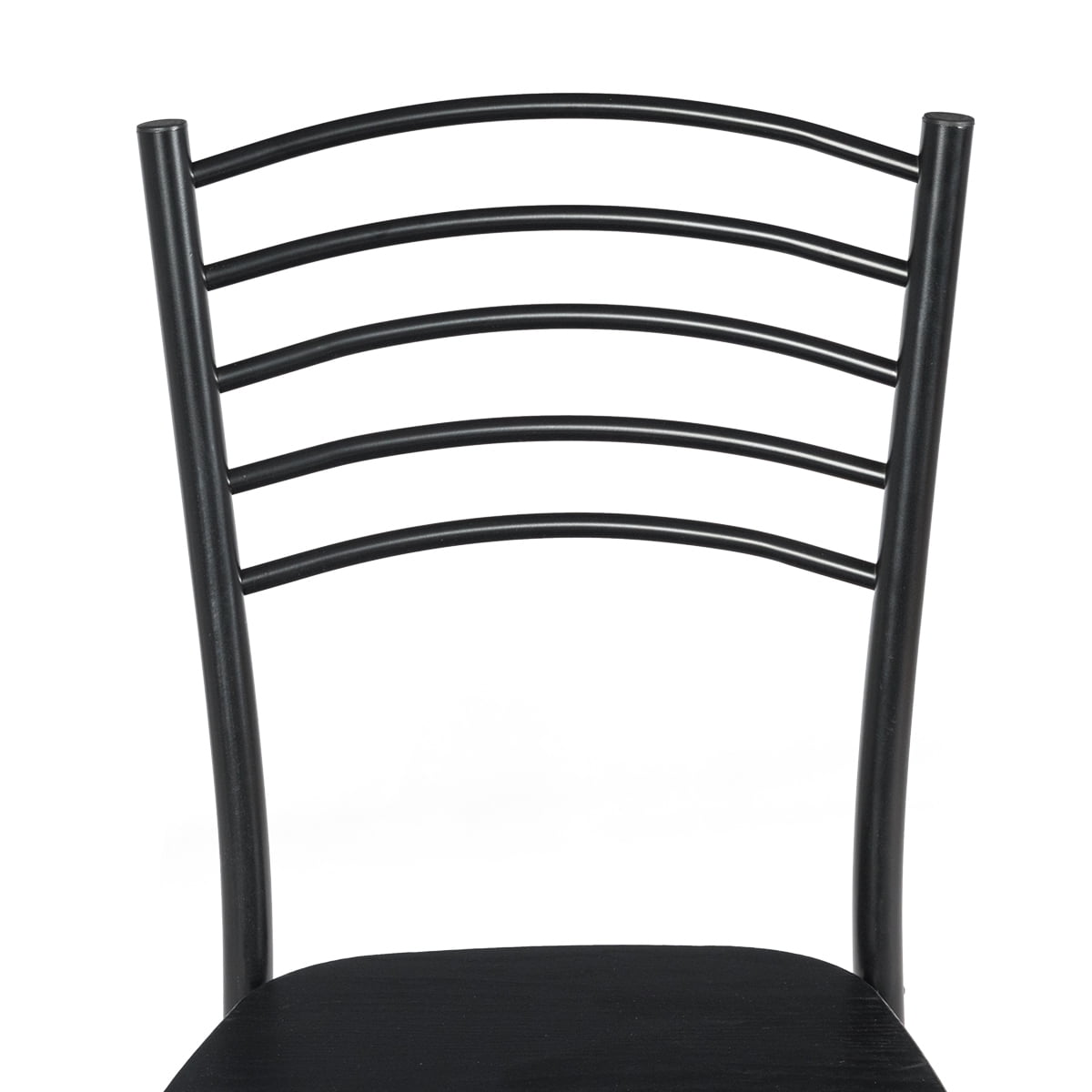 Topbuy 5 Pieces Dining Table and Chair Set Metal Frame Wooden Tabletop - Image 4