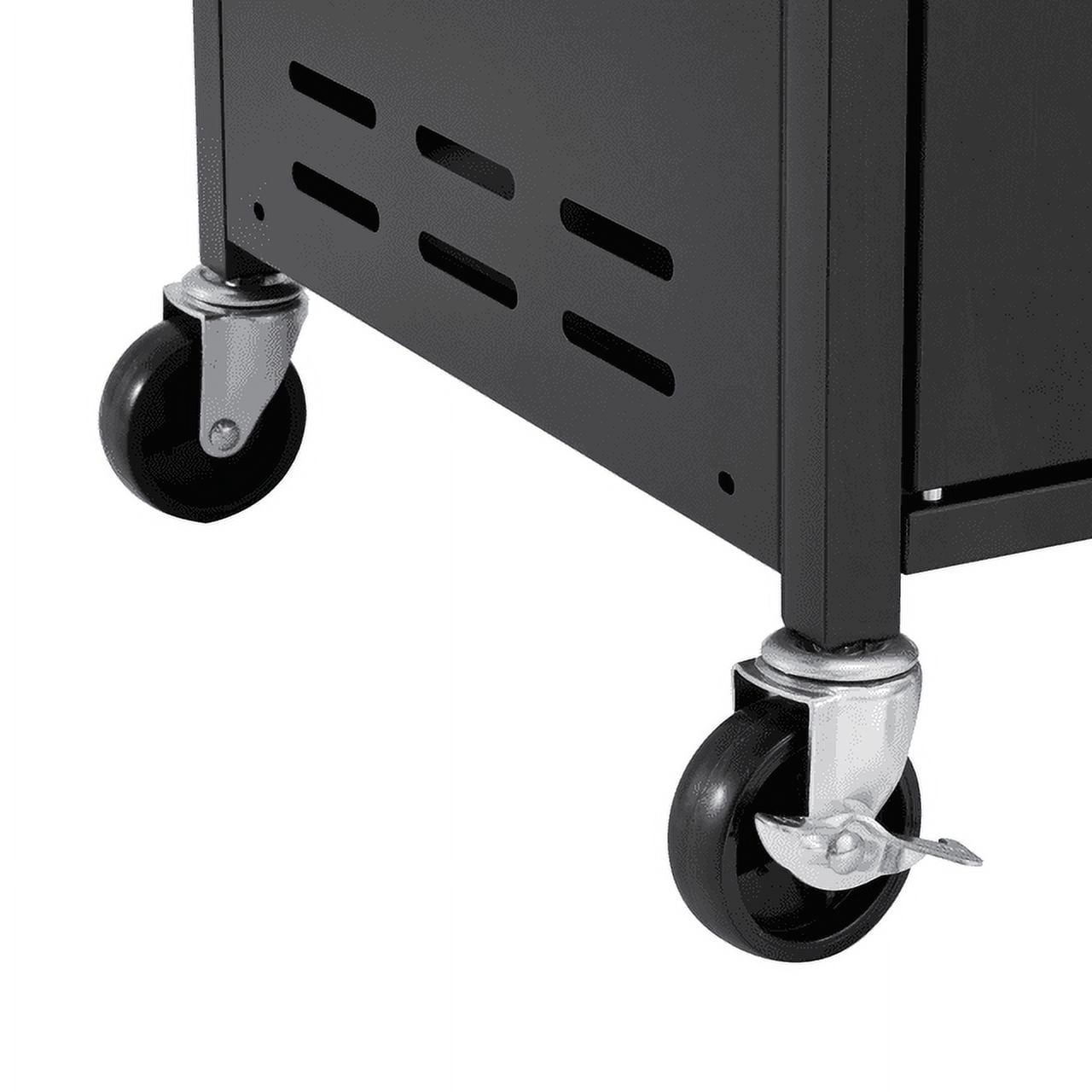 Hommow 4 Burner BBQ Propane Gas Grill,36000 BTU Stainless Steel with Stove and Side Table - Image 11