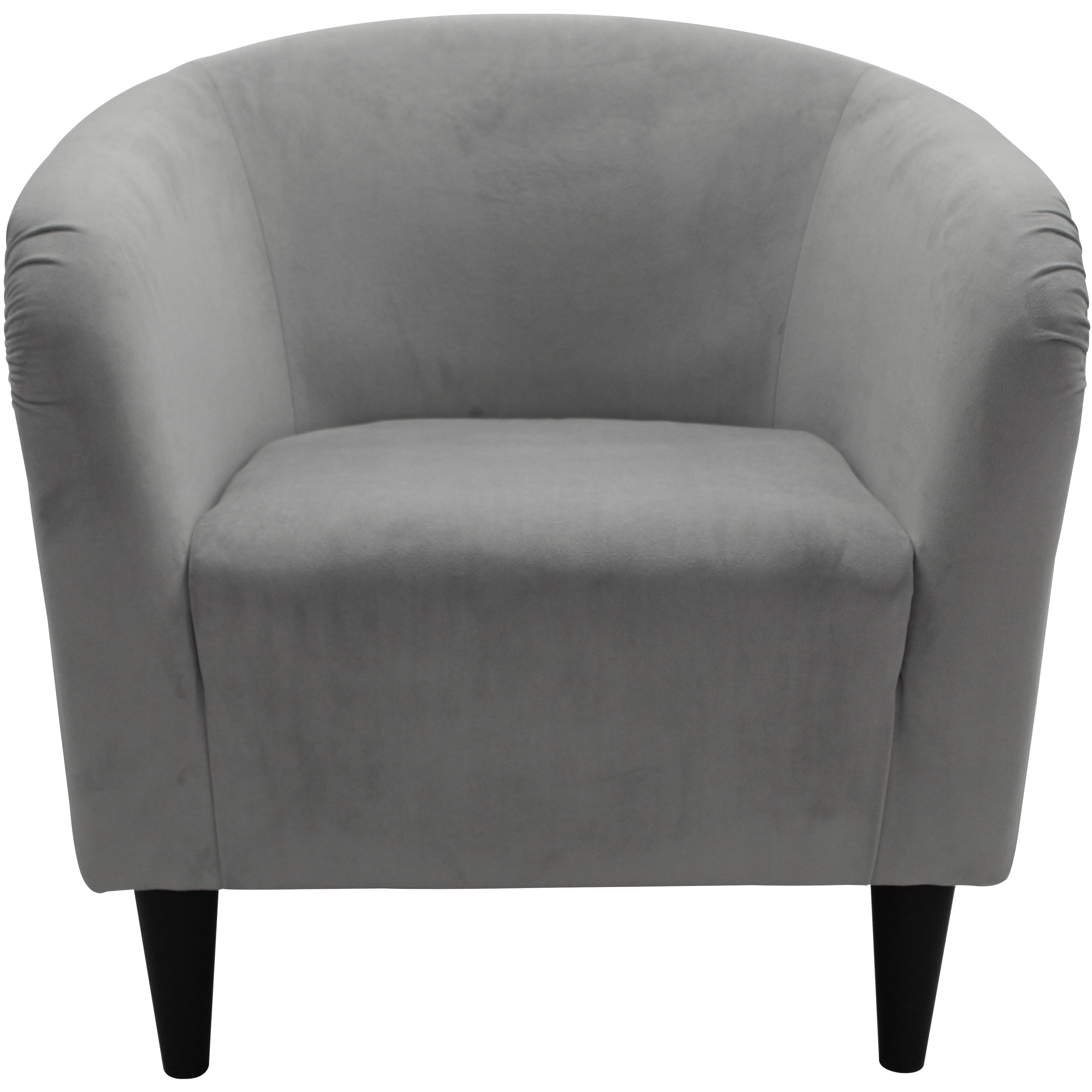 Mainstays Microfiber Tub Accent Chair, Dove Gray - Image 2
