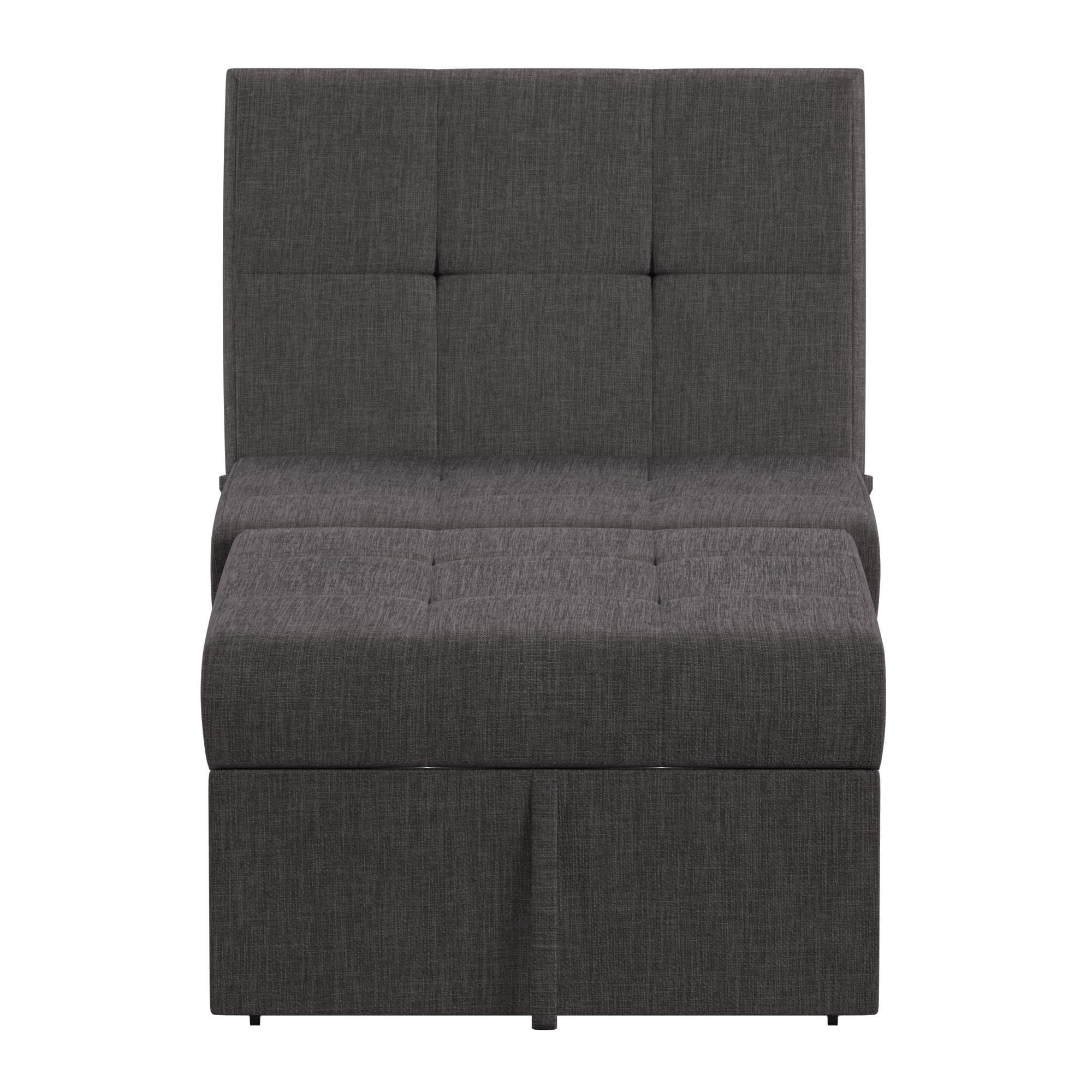 Weston Home Tucker Convertible Ottoman, Dark Grey - Image 14