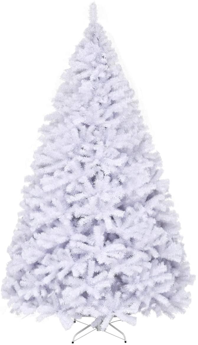 Gymax 9ft White Christmas Tree Classic Pine Tree PVC Material Thicken Tips(White) - Image 6