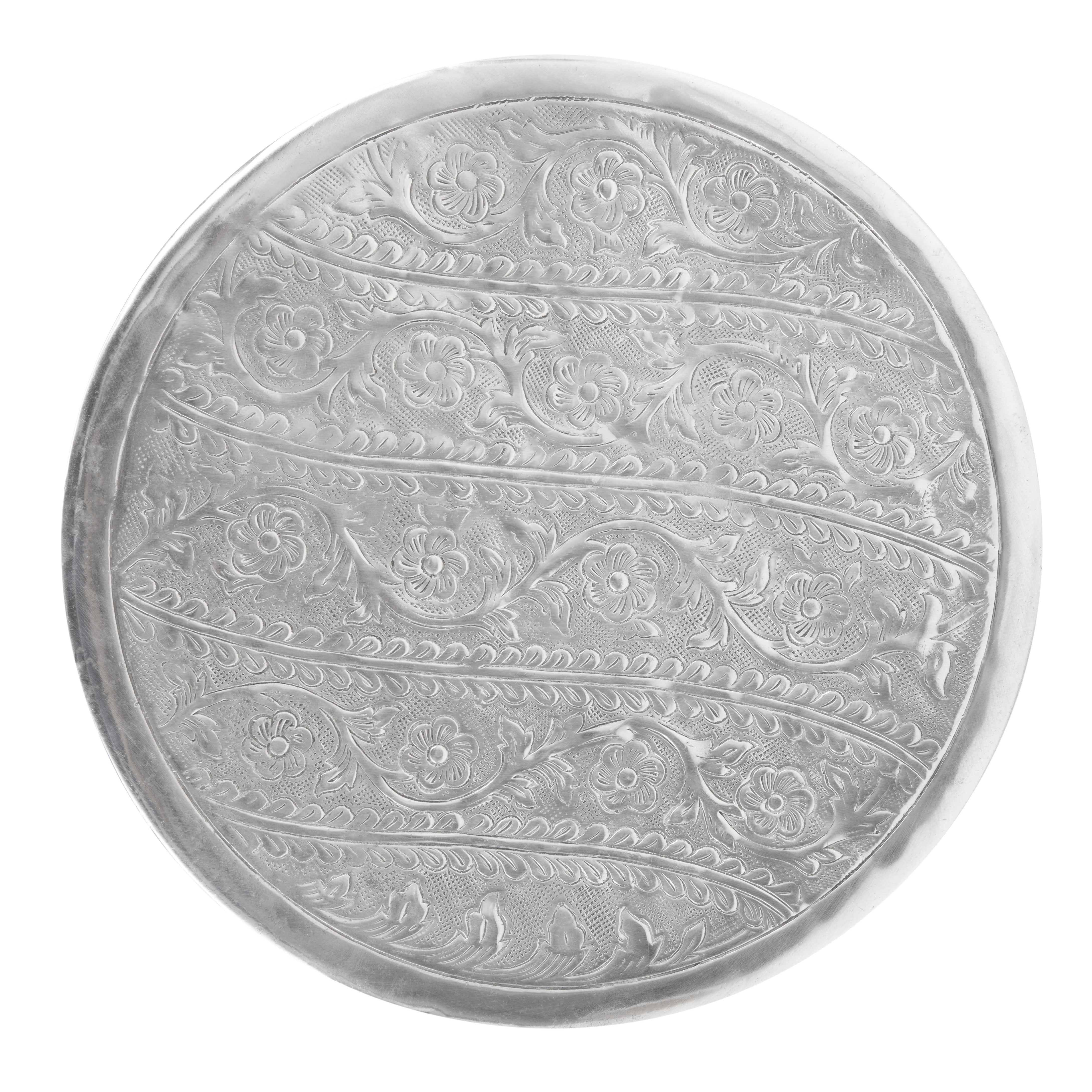 SAFAVIEH Adrien 19 in. H Solid Modern Glam Round End Table, Silver - Image 5