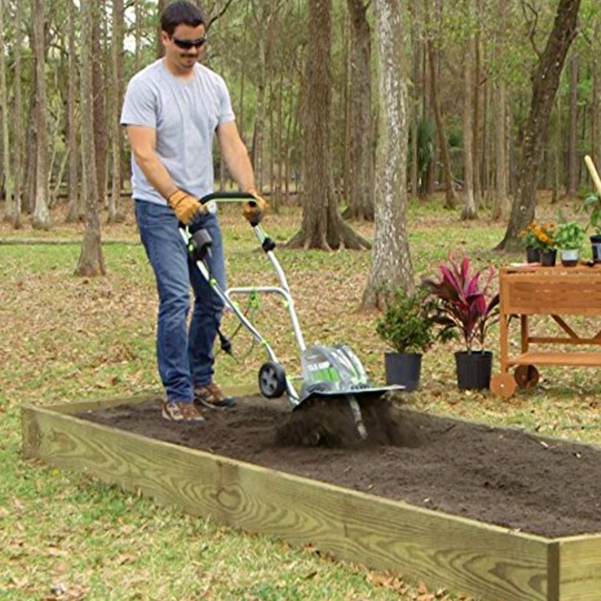 Earthwise TC70016 16-Inch 13.5-Amp Corded Electric Tiller/Cultivator, Grey - Image 8