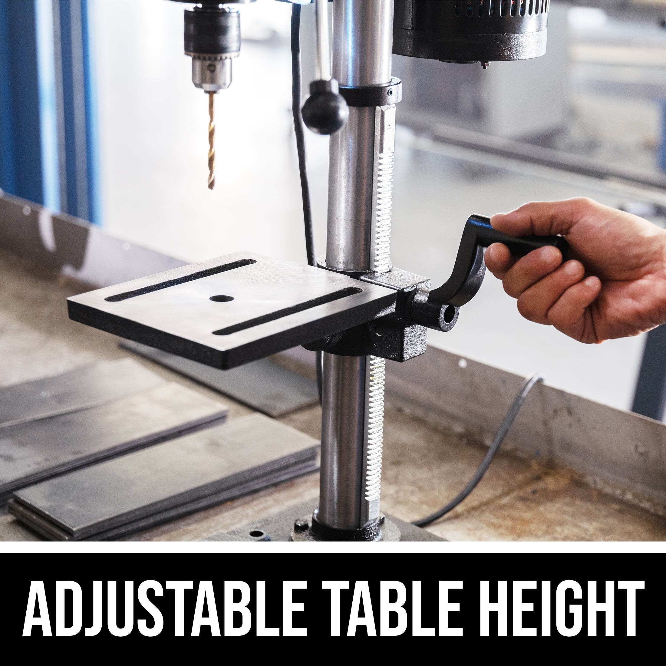 SKIL DP9505-00 6.2 Amp 10'' Corded Electric Benchtop Drill Press with Laser & LED Light, New - Image 2