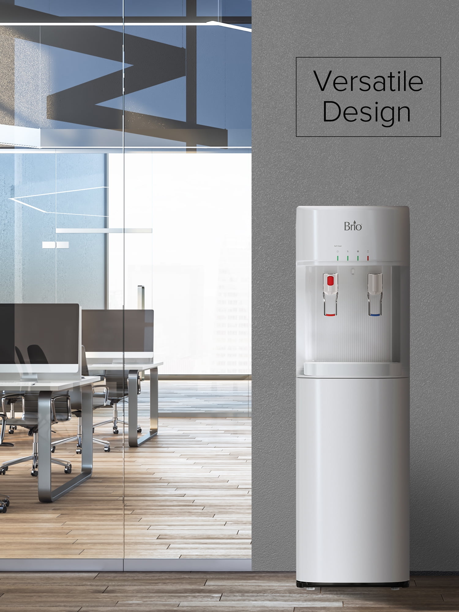 Brio Bottom Load Water Cooler Dispenser for 5 Gallon Bottles – Paddle Dispensing, CLBL320WSCP - Image 4