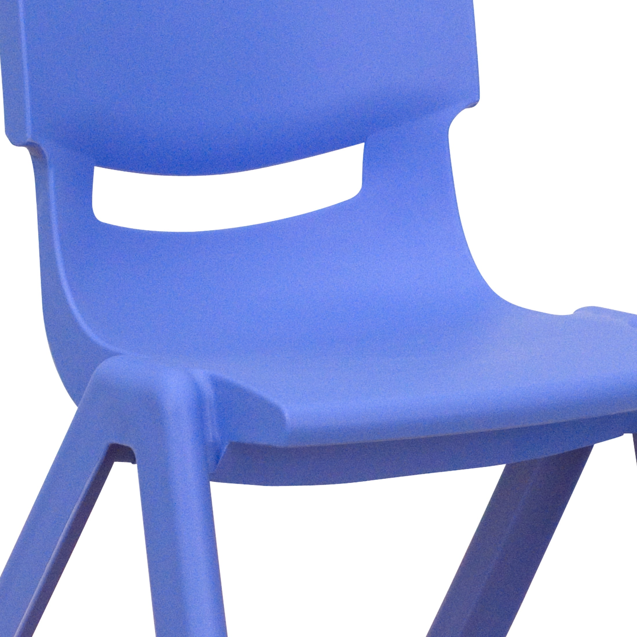 Flash Furniture Whitney 20"H Plastic Stackable School Chairs for Kids Ages 2-4, Set of 10, Blue - Image 9