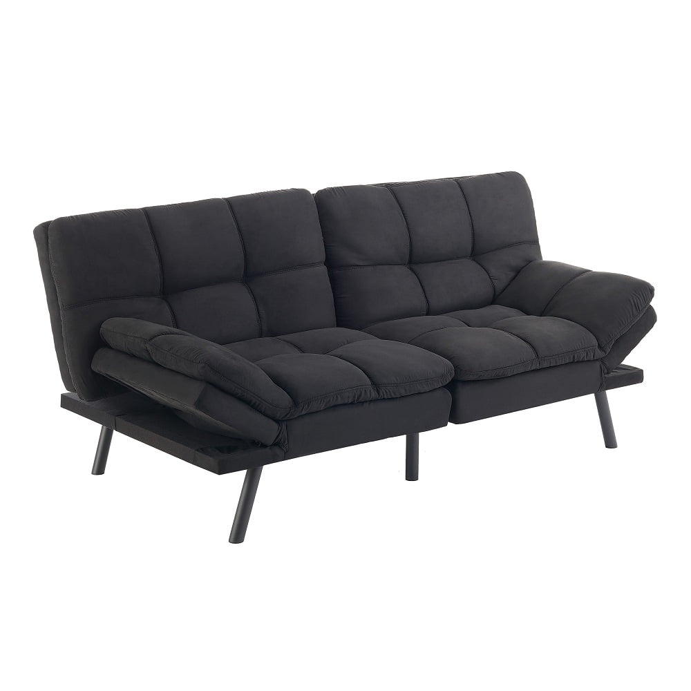Mainstays Memory Foam Futon with 72",Black - Image 2
